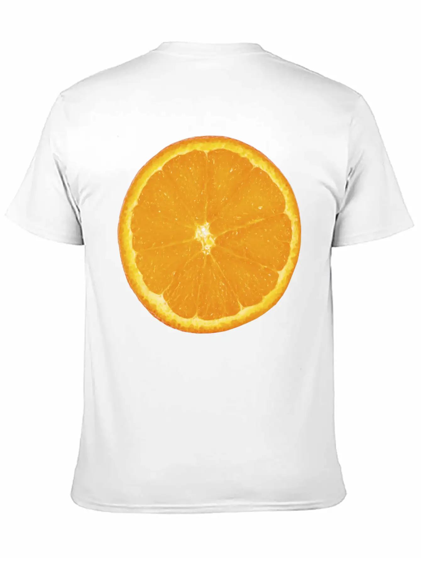 Nice Big Orange Unisex Casual T-Shirt – Clean Design For Daily Comfort