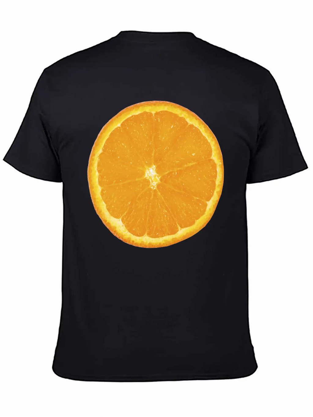 Nice Big Orange Unisex Casual T-Shirt – Clean Design For Daily Comfort