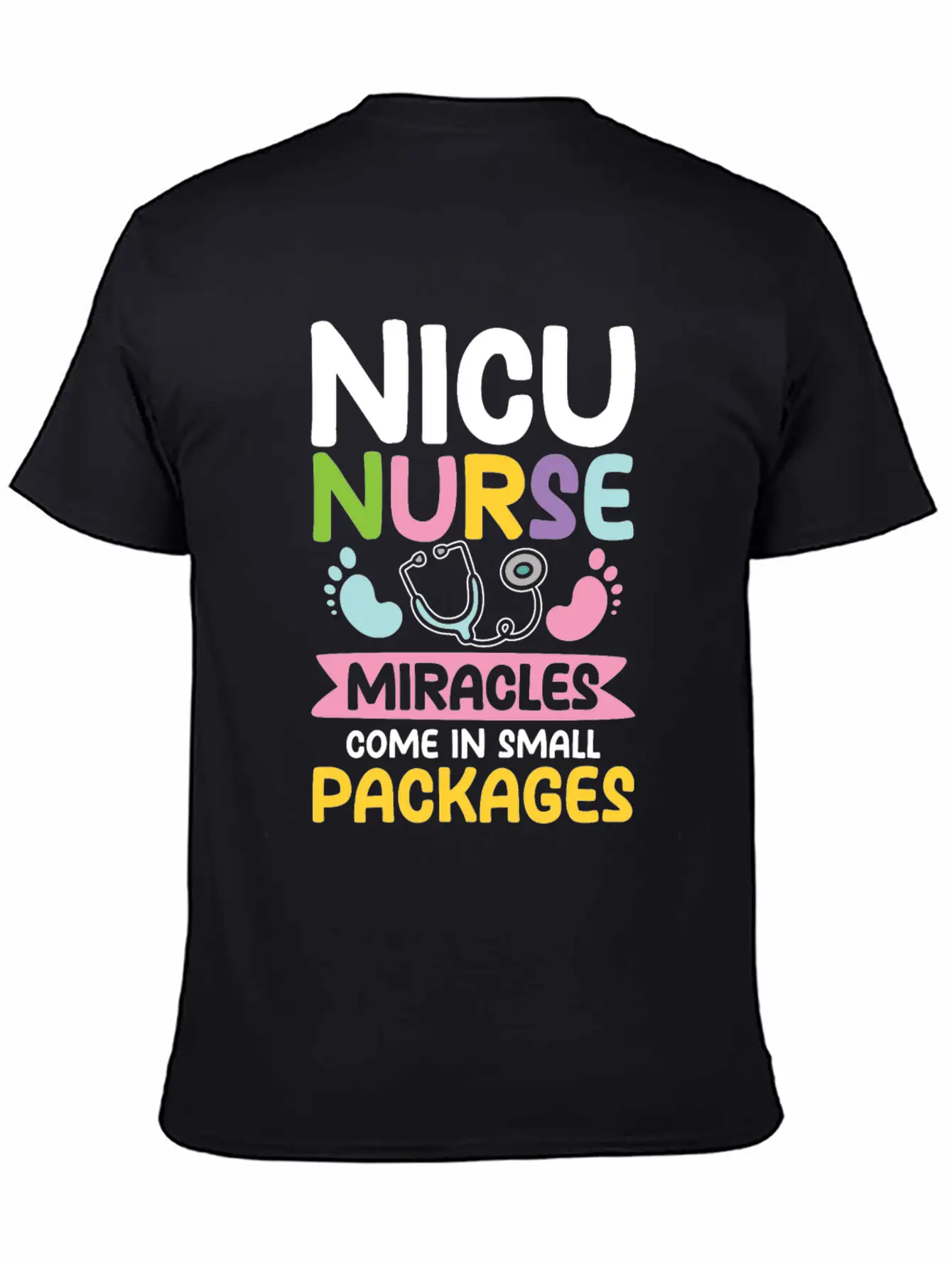 Nicu Nurse Miracles Come In Small Packages Essential Cotton Tee For Daily Outfits – Unisex Style