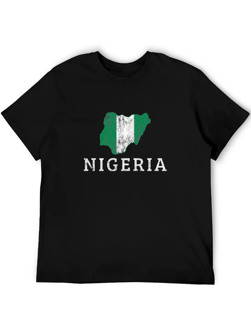 Nigerian Flag Map, Nigeria Classic Fit Graphic Tee For Daily Comfort – Unisex Cotton Shirt