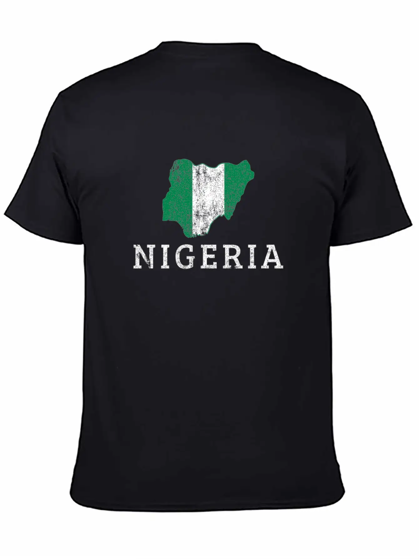 Nigerian Flag Map, Nigeria Classic Fit Graphic Tee For Daily Comfort – Unisex Cotton Shirt