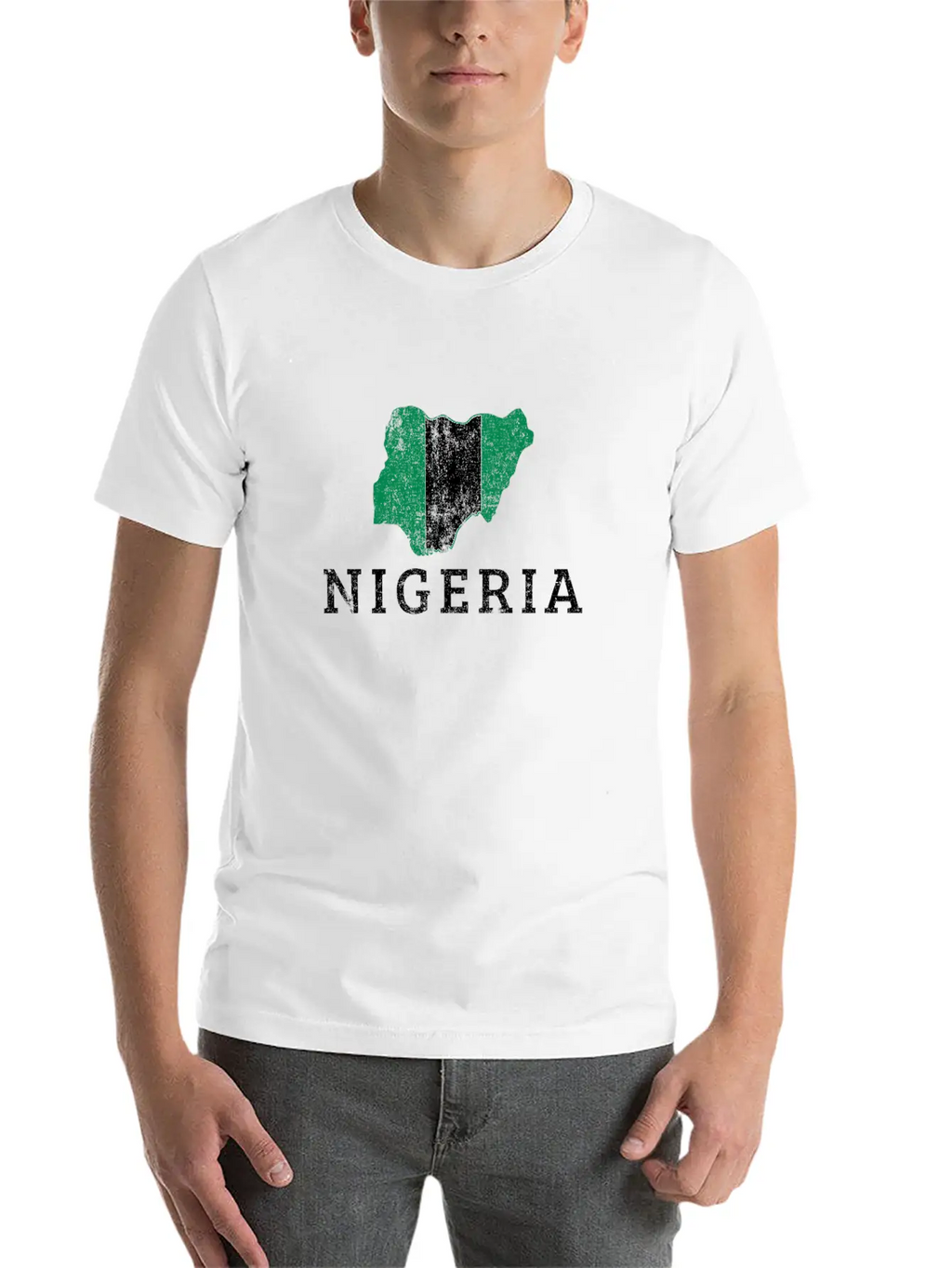 Nigerian Flag Map, Nigeria Classic Fit Graphic Tee For Daily Comfort – Unisex Cotton Shirt