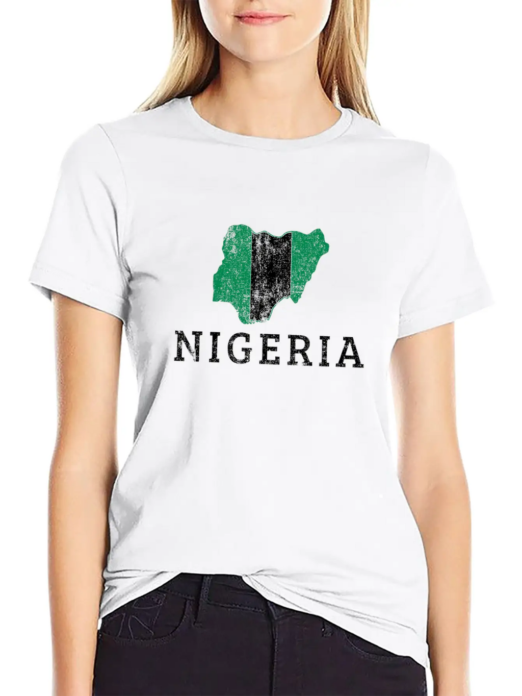 Nigerian Flag Map, Nigeria Classic Fit Graphic Tee For Daily Comfort – Unisex Cotton Shirt