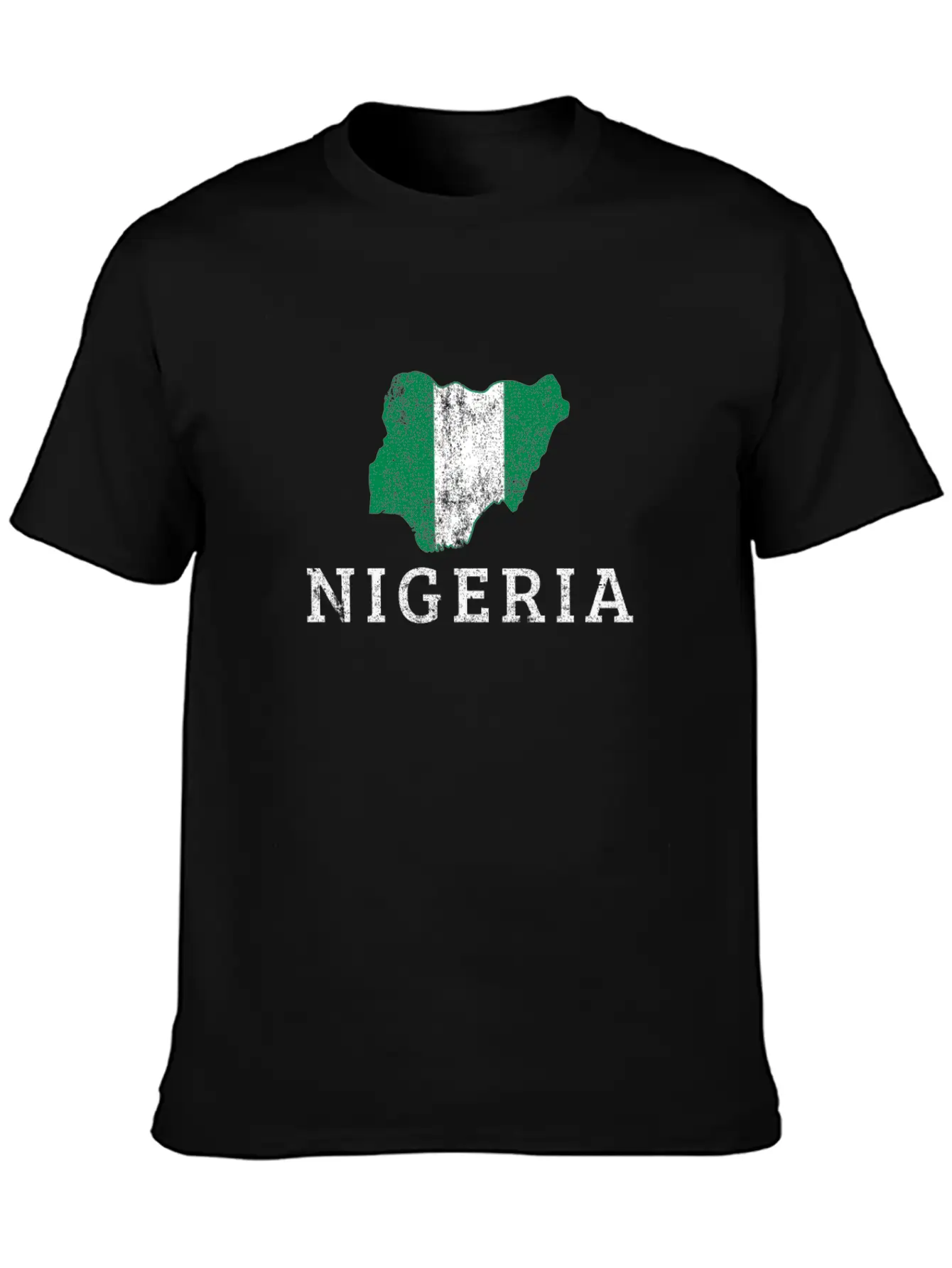 Nigerian Flag Map, Nigeria Classic Fit Graphic Tee For Daily Comfort – Unisex Cotton Shirt