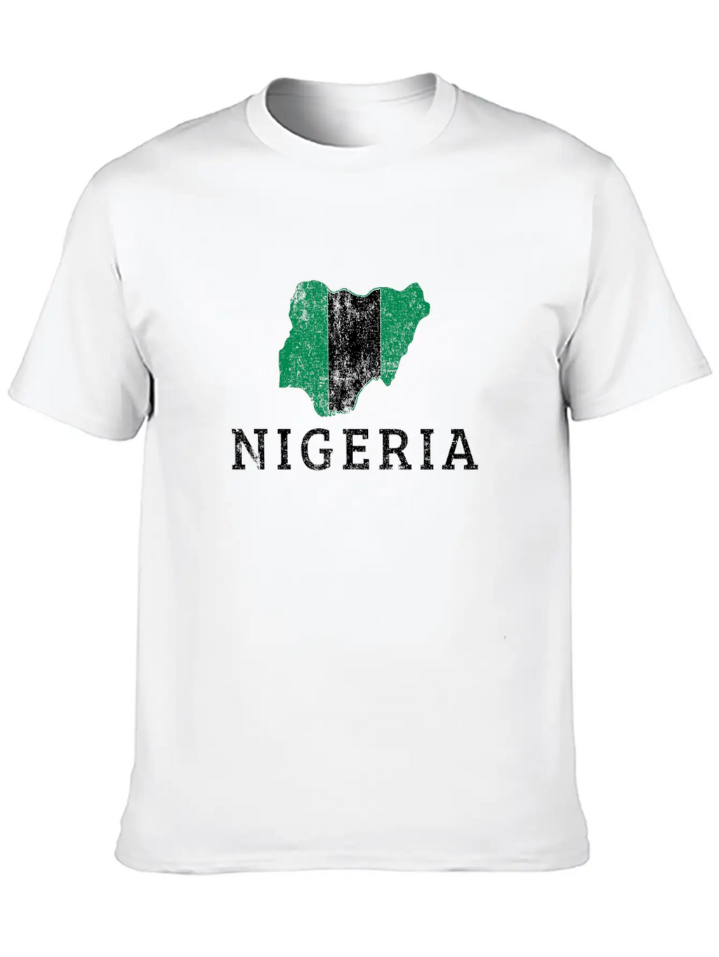 Nigerian Flag Map, Nigeria Classic Fit Graphic Tee For Daily Comfort – Unisex Cotton Shirt