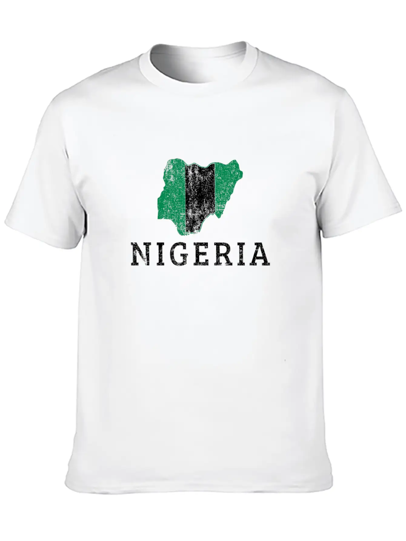 Nigerian Flag Map, Nigeria Classic Fit Graphic Tee For Daily Comfort – Unisex Cotton Shirt