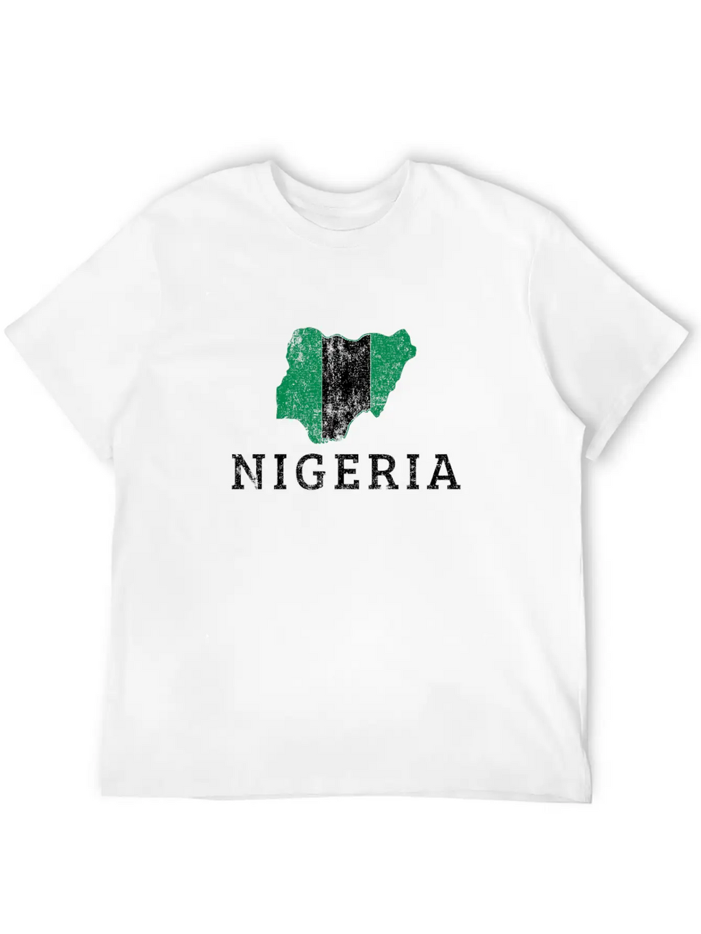 Nigerian Flag Map, Nigeria Classic Fit Graphic Tee For Daily Comfort – Unisex Cotton Shirt