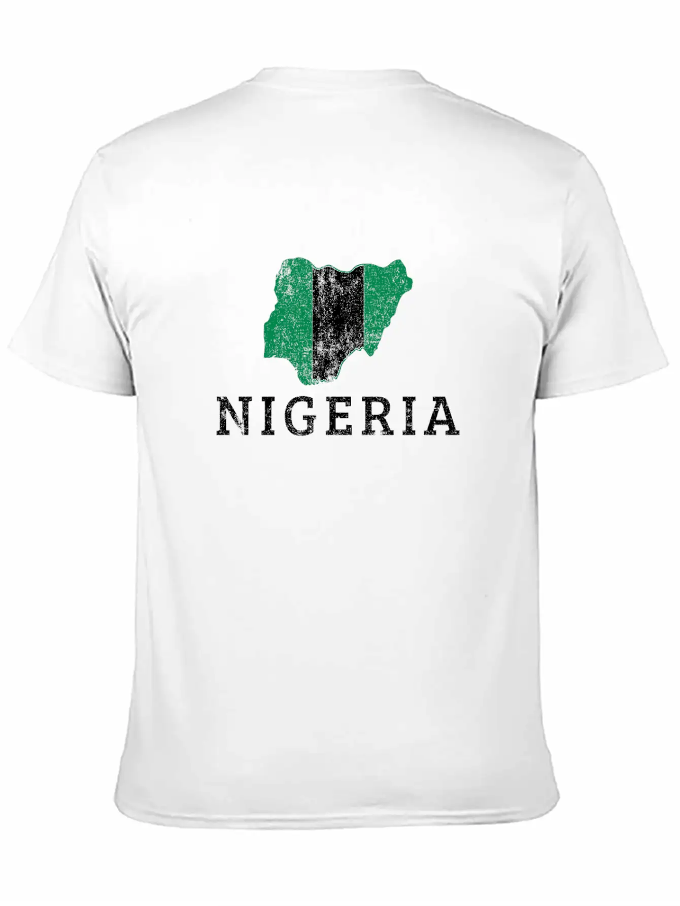 Nigerian Flag Map, Nigeria Classic Fit Graphic Tee For Daily Comfort – Unisex Cotton Shirt