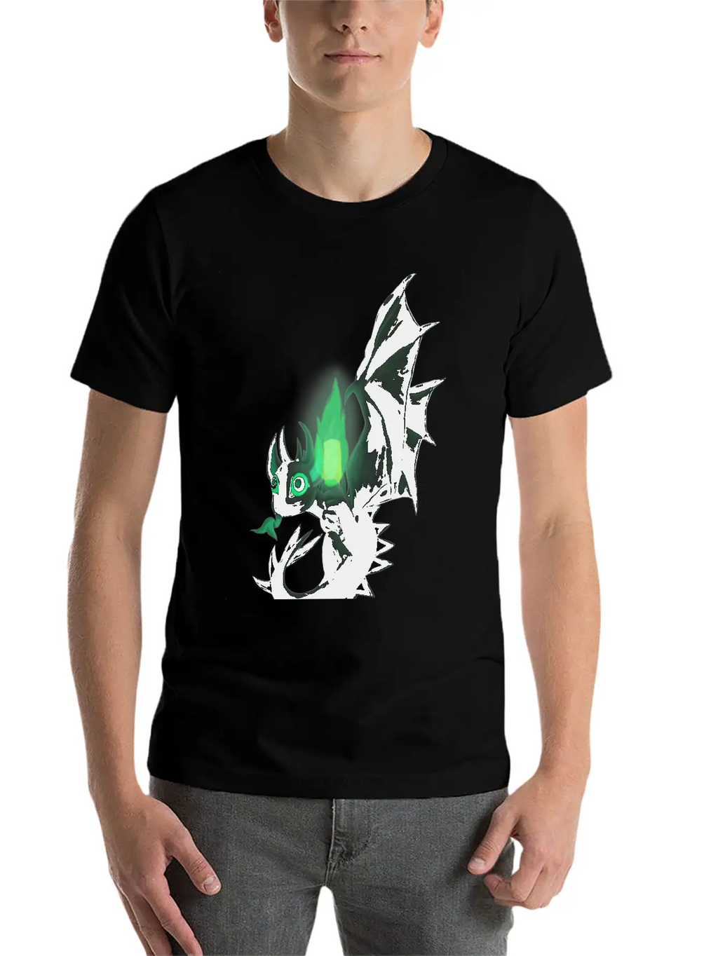 Night Dragon Unisex Casual T-Shirt – Clean Design For Daily Comfort