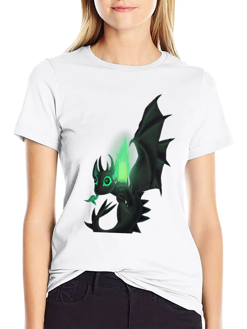 Night Dragon Unisex Casual T-Shirt – Clean Design For Daily Comfort