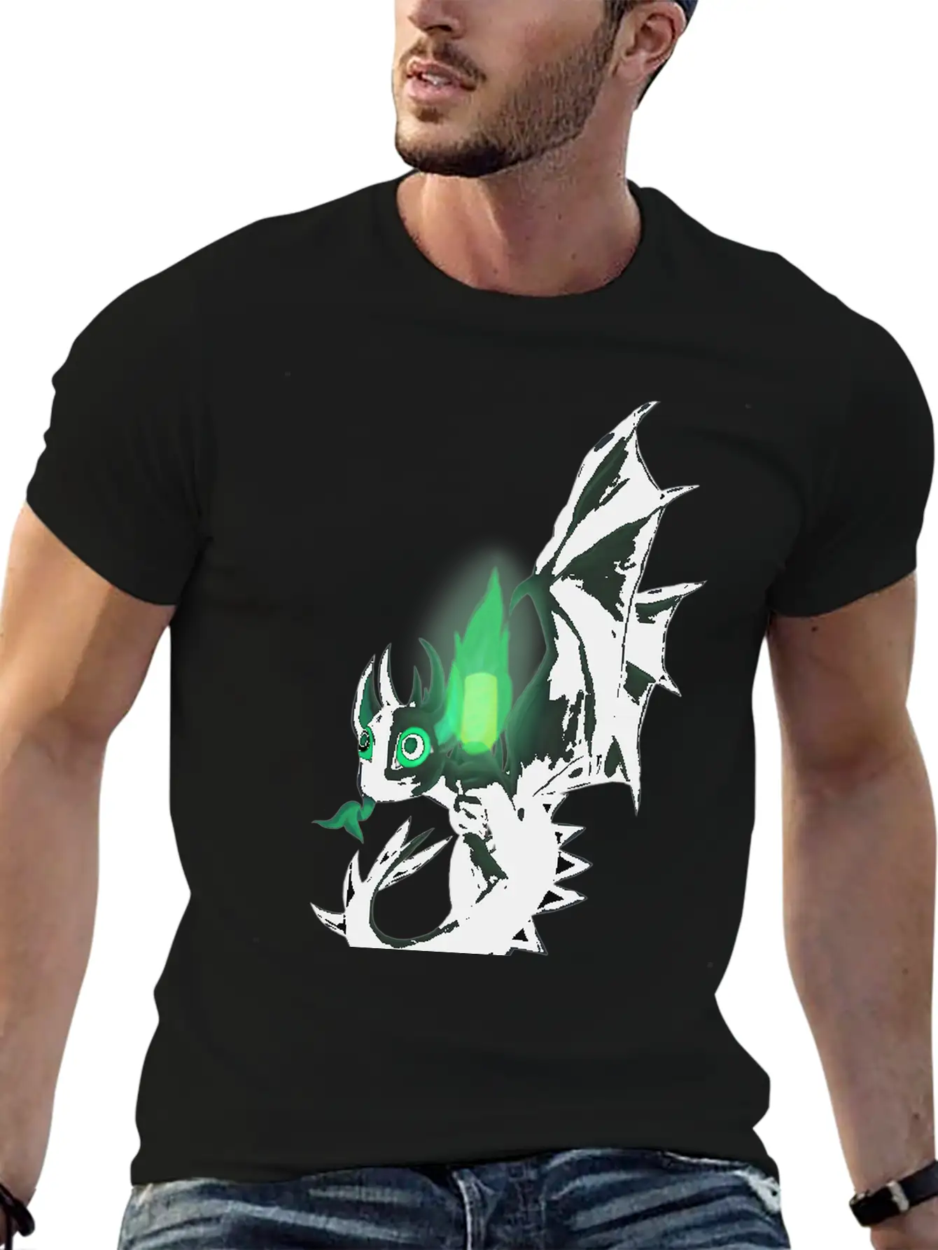 Night Dragon Unisex Casual T-Shirt – Clean Design For Daily Comfort