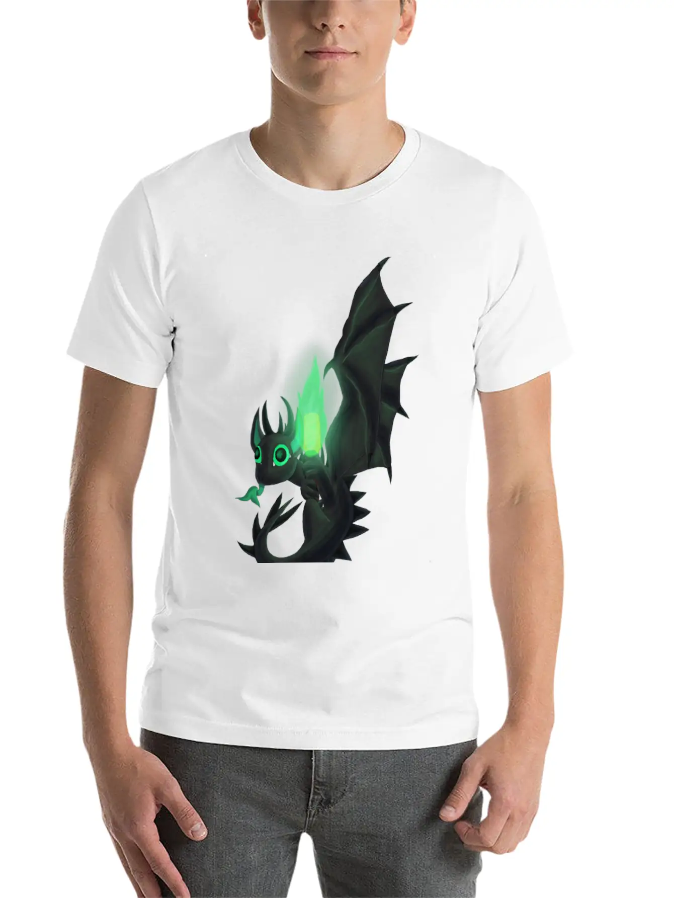 Night Dragon Unisex Casual T-Shirt – Clean Design For Daily Comfort