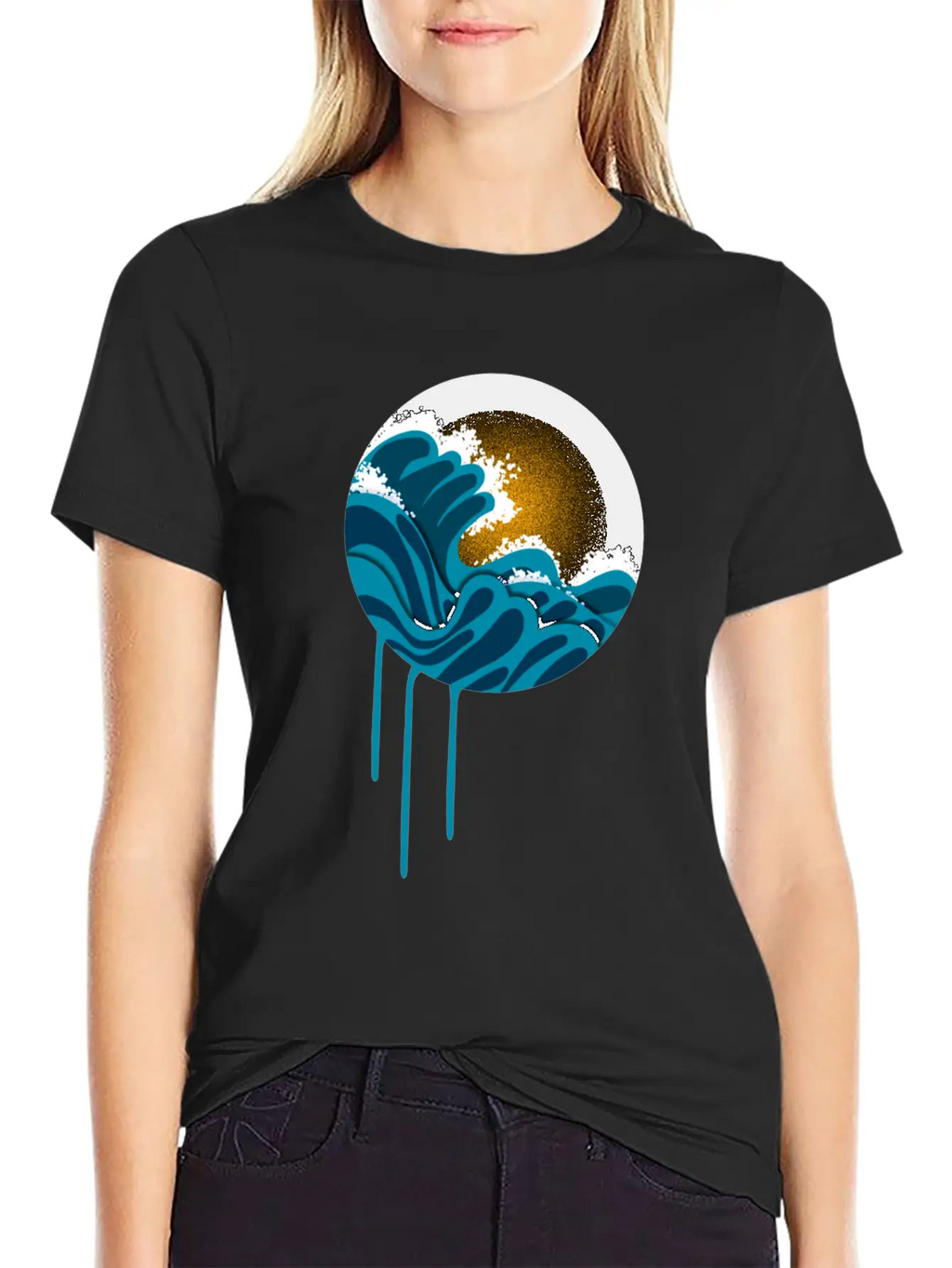 Night In The Ocean Unisex Casual T-Shirt – Clean Design For Daily Comfort