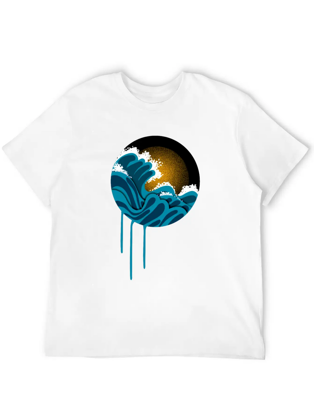 Night In The Ocean Unisex Casual T-Shirt – Clean Design For Daily Comfort