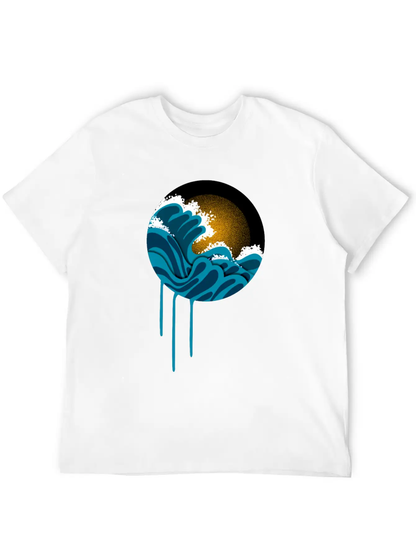 Night In The Ocean Unisex Casual T-Shirt – Clean Design For Daily Comfort