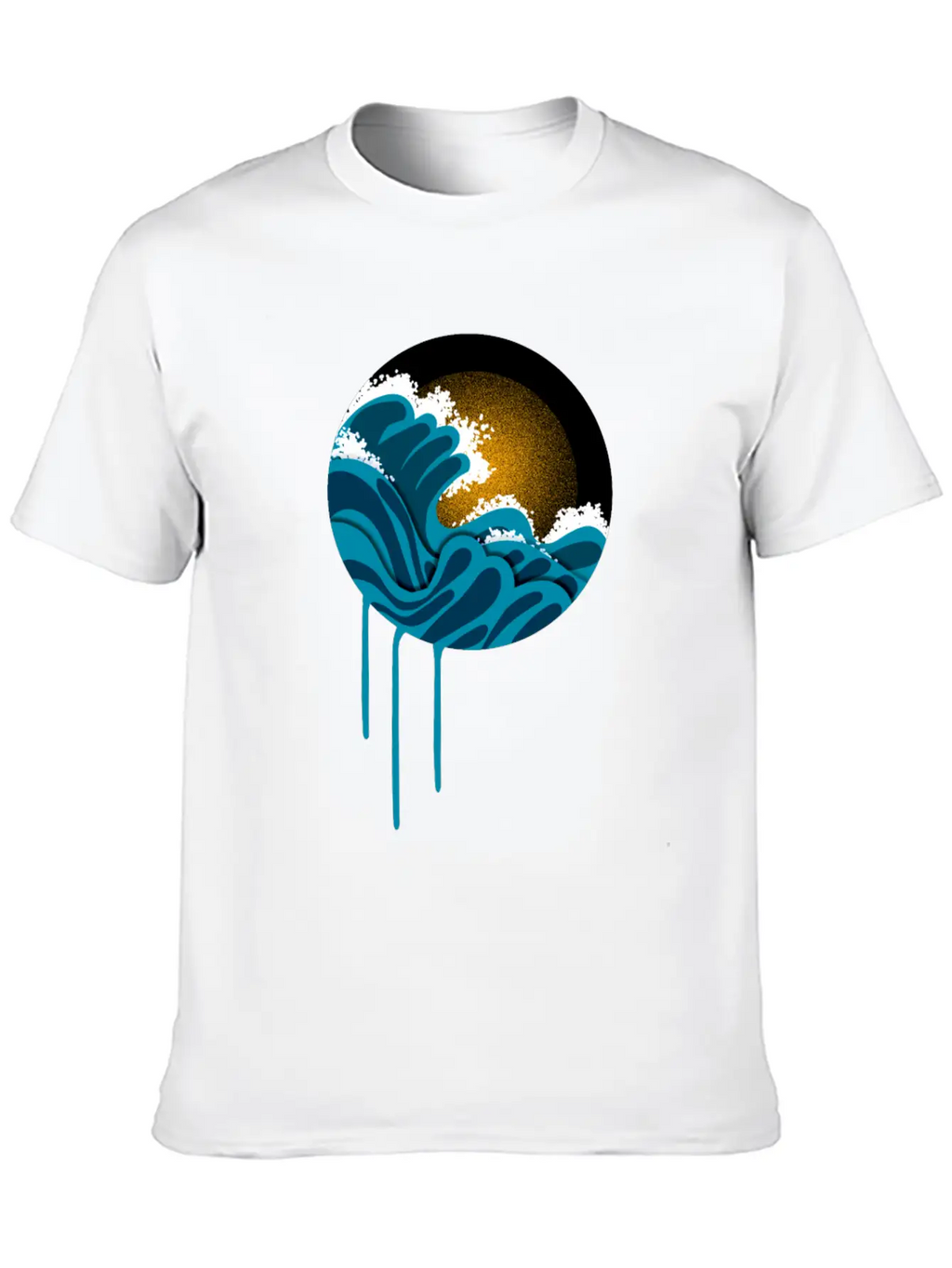 Night In The Ocean Unisex Casual T-Shirt – Clean Design For Daily Comfort