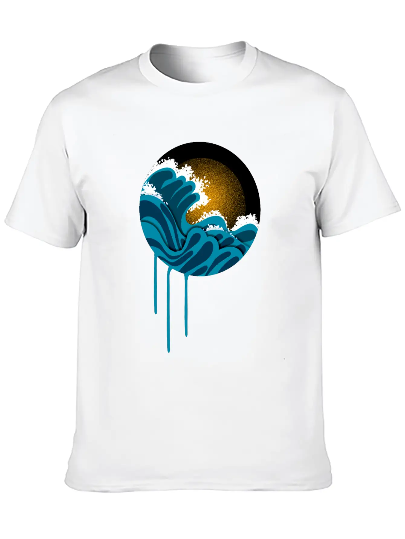 Night In The Ocean Unisex Casual T-Shirt – Clean Design For Daily Comfort