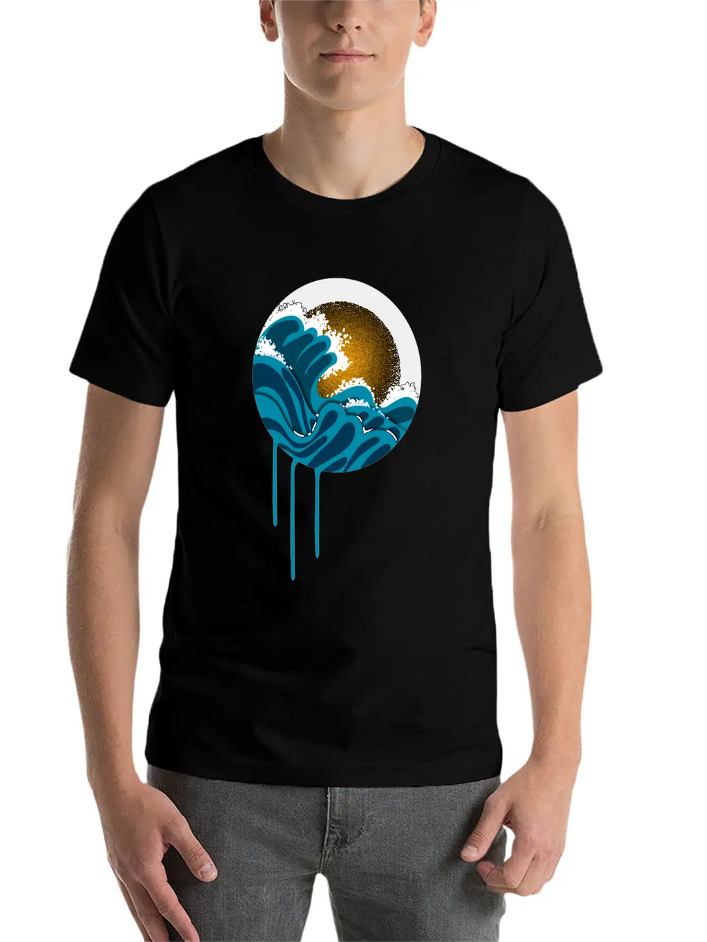 Night In The Ocean Unisex Casual T-Shirt – Clean Design For Daily Comfort