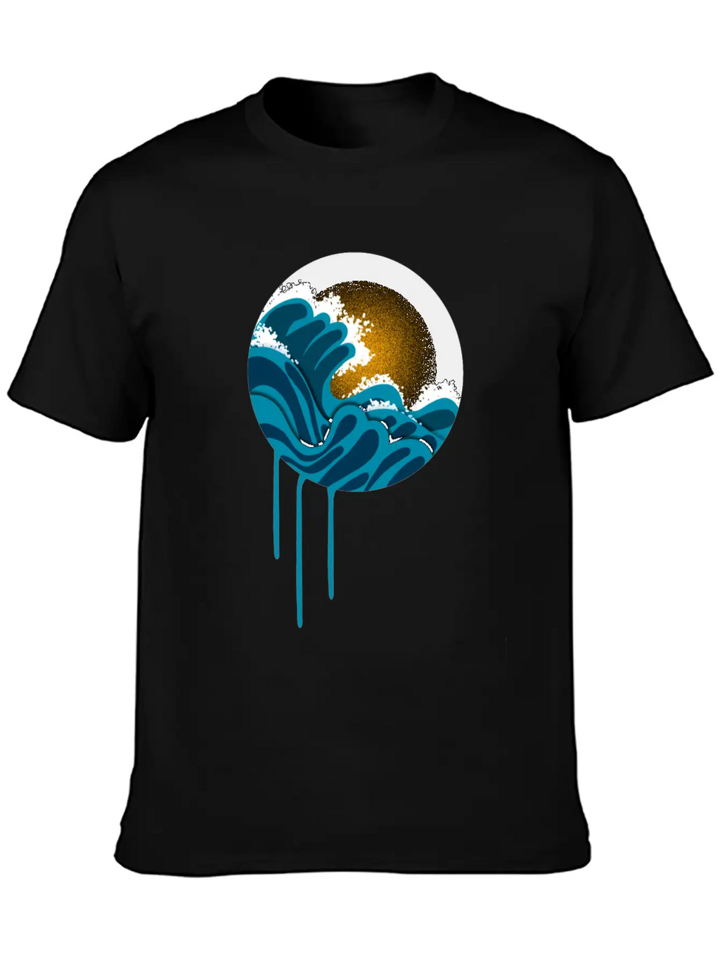 Night In The Ocean Unisex Casual T-Shirt – Clean Design For Daily Comfort