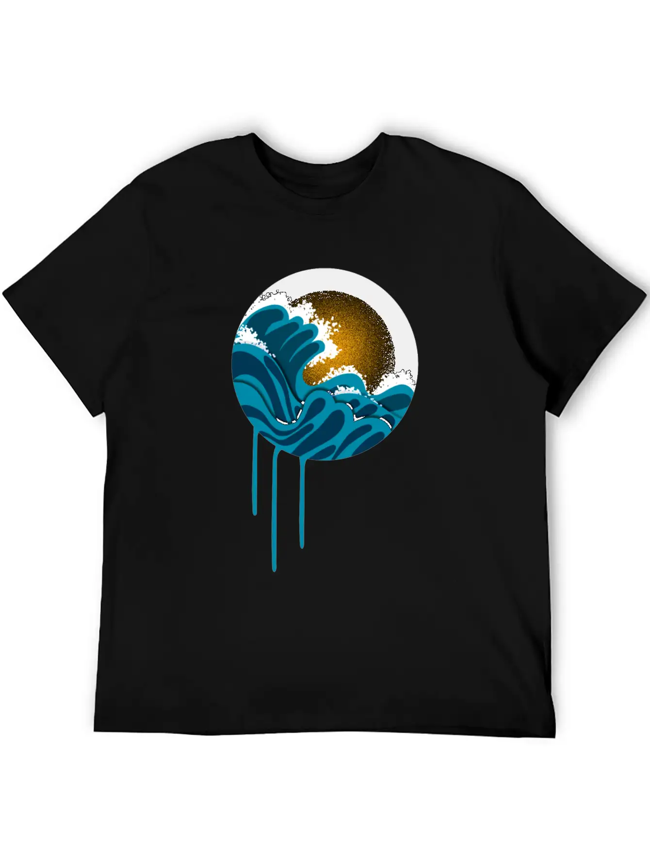 Night In The Ocean Unisex Casual T-Shirt – Clean Design For Daily Comfort