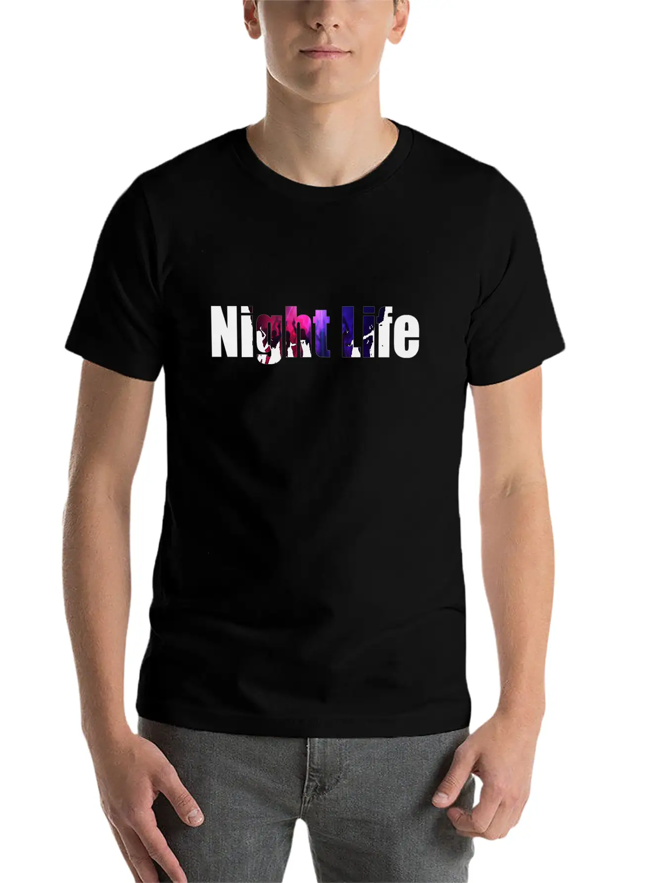 Night Life Casual Graphic T-Shirt – Simple And Comfortable Daily Wear