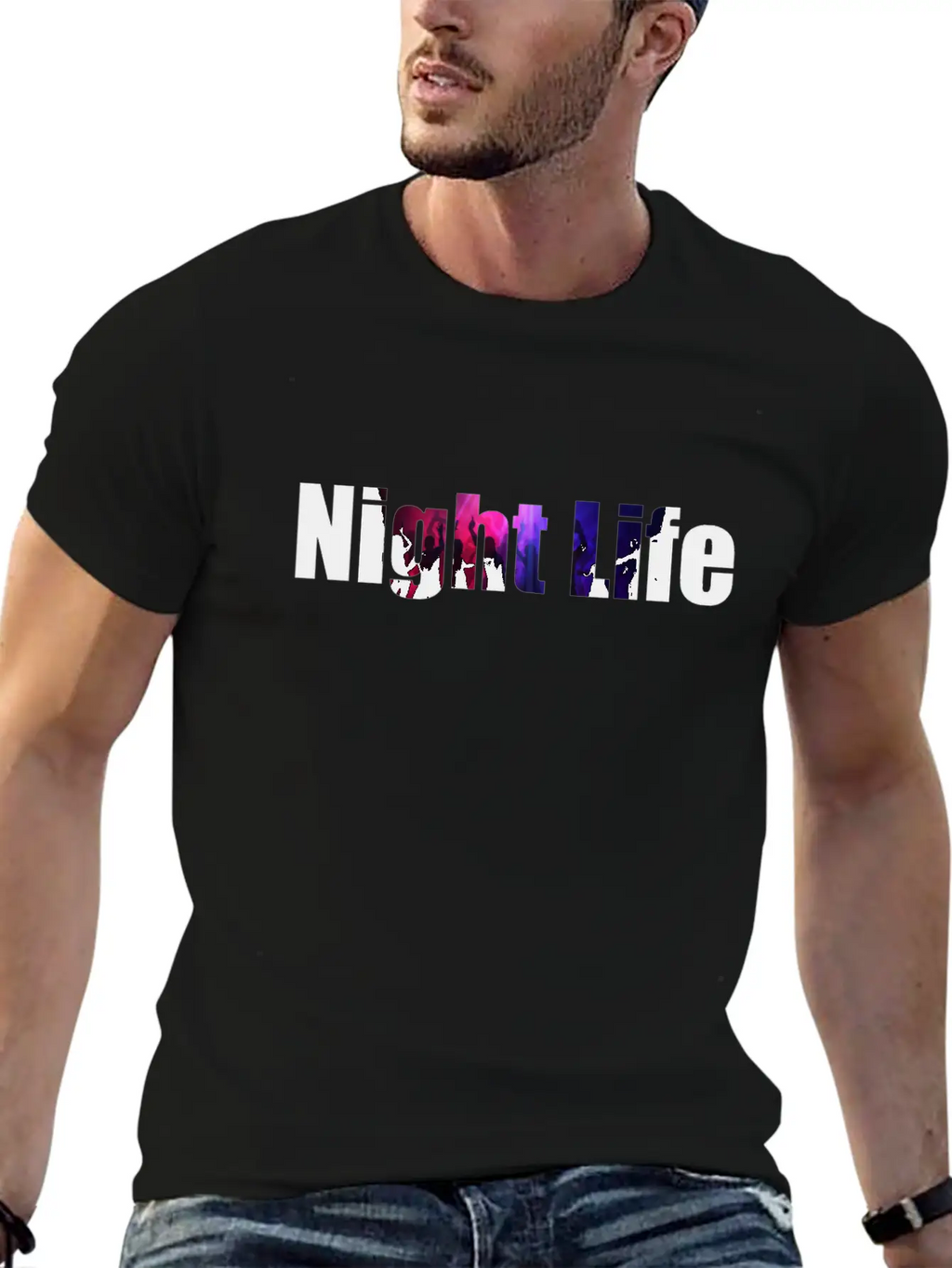 Night Life Casual Graphic T-Shirt – Simple And Comfortable Daily Wear
