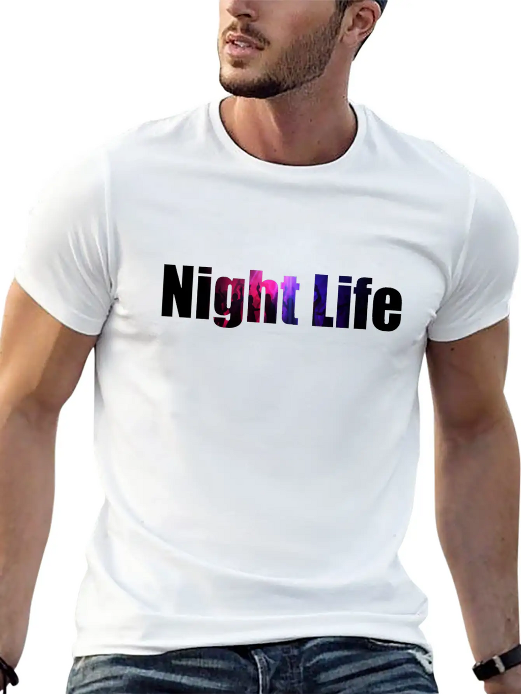 Night Life Casual Graphic T-Shirt – Simple And Comfortable Daily Wear