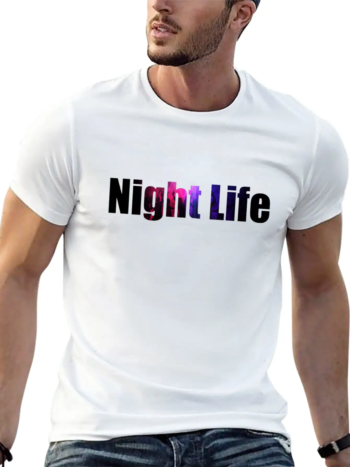 Night Life Casual Graphic T-Shirt – Simple And Comfortable Daily Wear