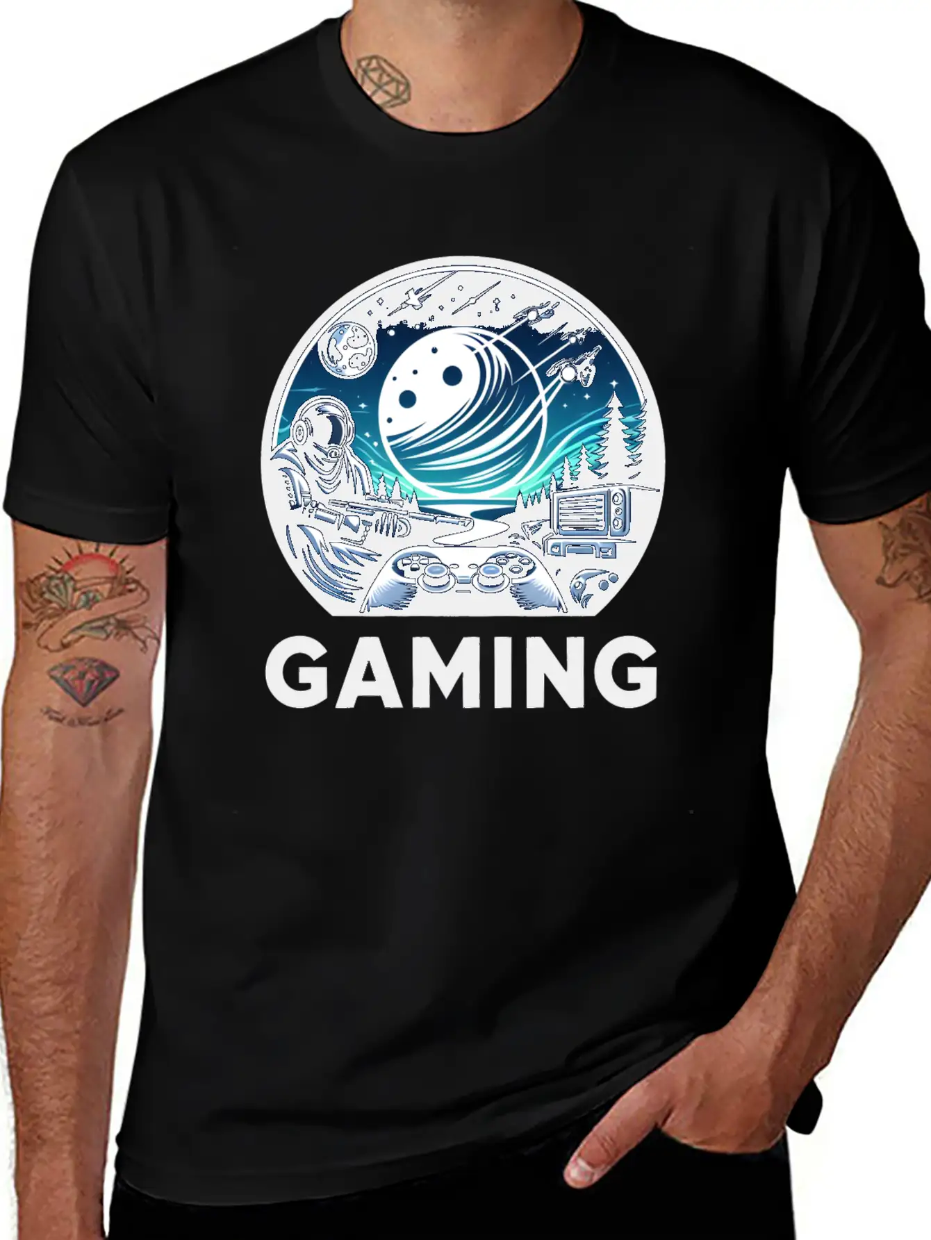 Night Of Gaming Unisex Short Sleeve Soft Cotton T-Shirt – Casual Everyday Wear