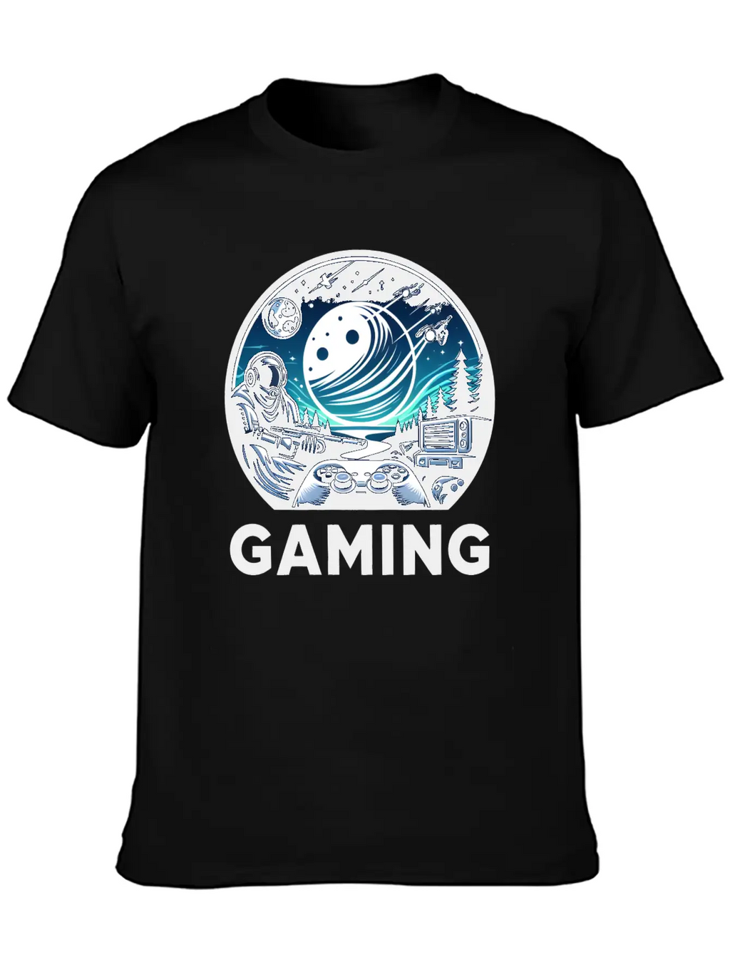 Night Of Gaming Unisex Short Sleeve Soft Cotton T-Shirt – Casual Everyday Wear