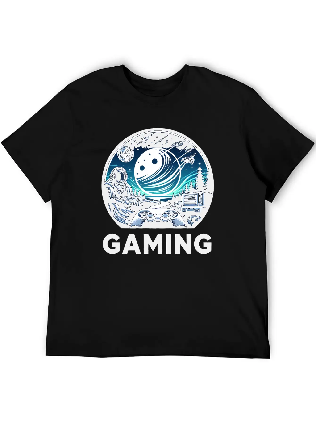 Night Of Gaming Unisex Short Sleeve Soft Cotton T-Shirt – Casual Everyday Wear