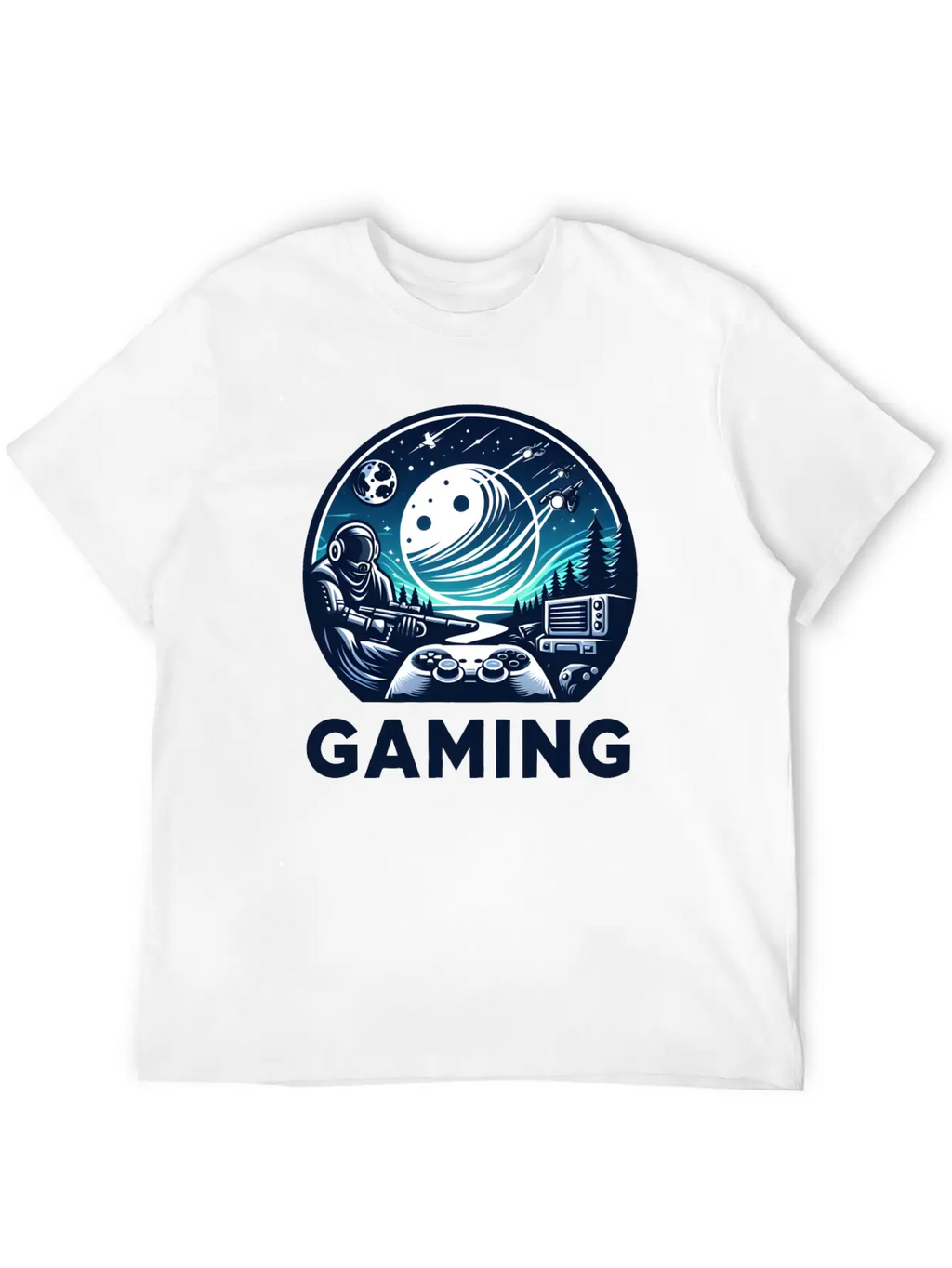Night Of Gaming Unisex Short Sleeve Soft Cotton T-Shirt – Casual Everyday Wear