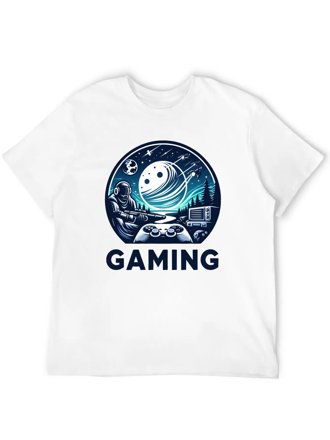 Night Of Gaming Unisex Short Sleeve Soft Cotton T-Shirt – Casual Everyday Wear