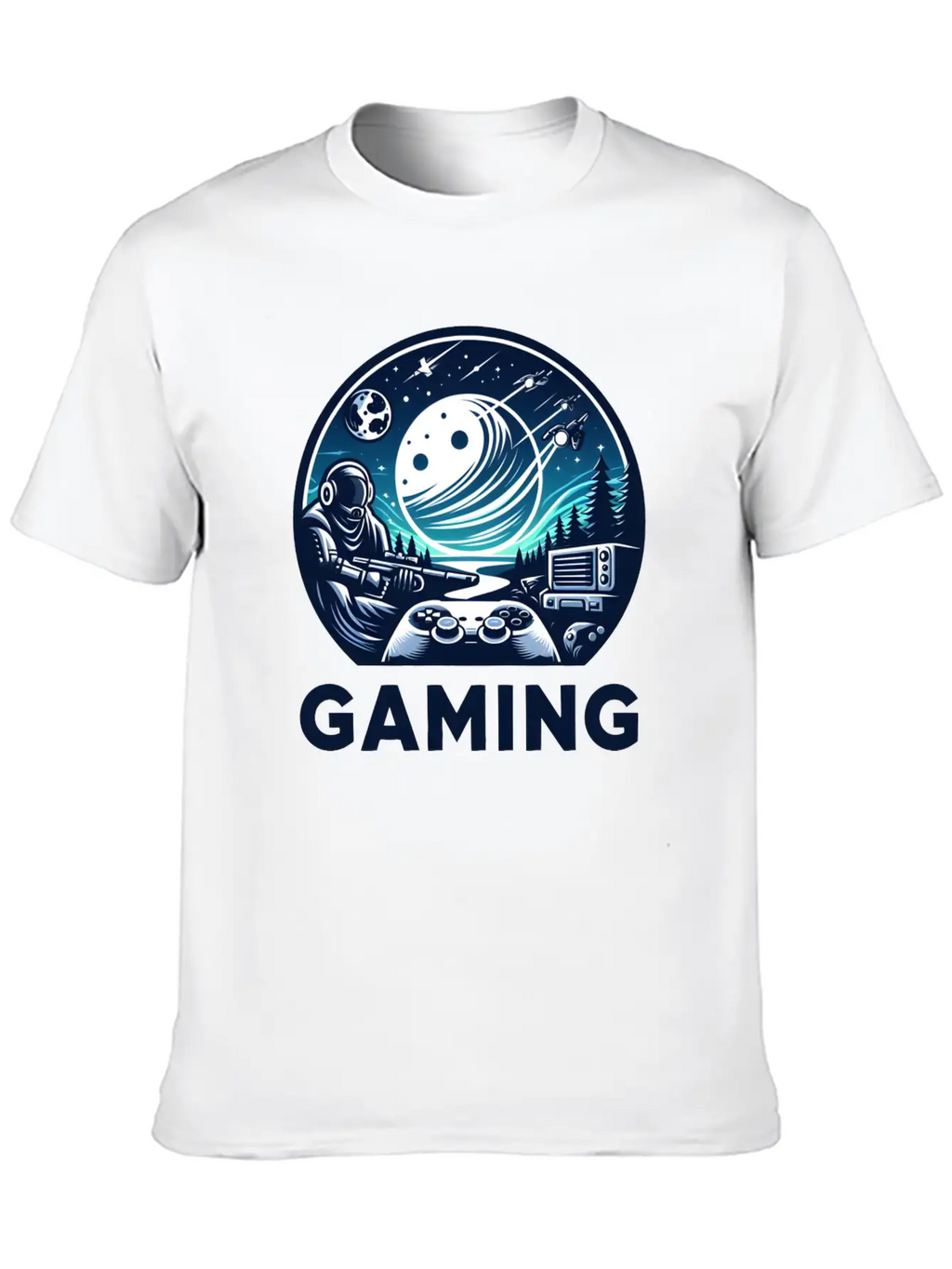 Night Of Gaming Unisex Short Sleeve Soft Cotton T-Shirt – Casual Everyday Wear