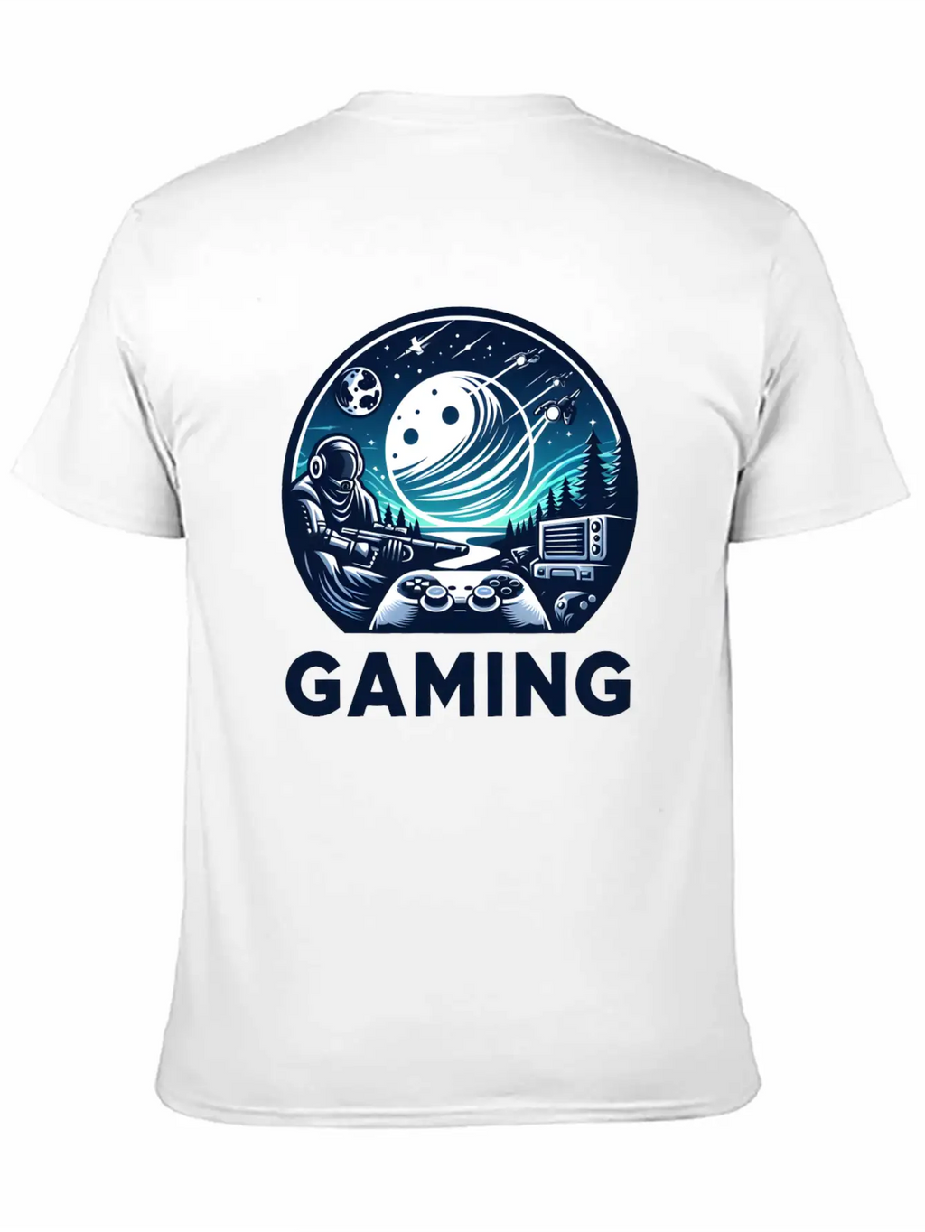 Night Of Gaming Unisex Short Sleeve Soft Cotton T-Shirt – Casual Everyday Wear