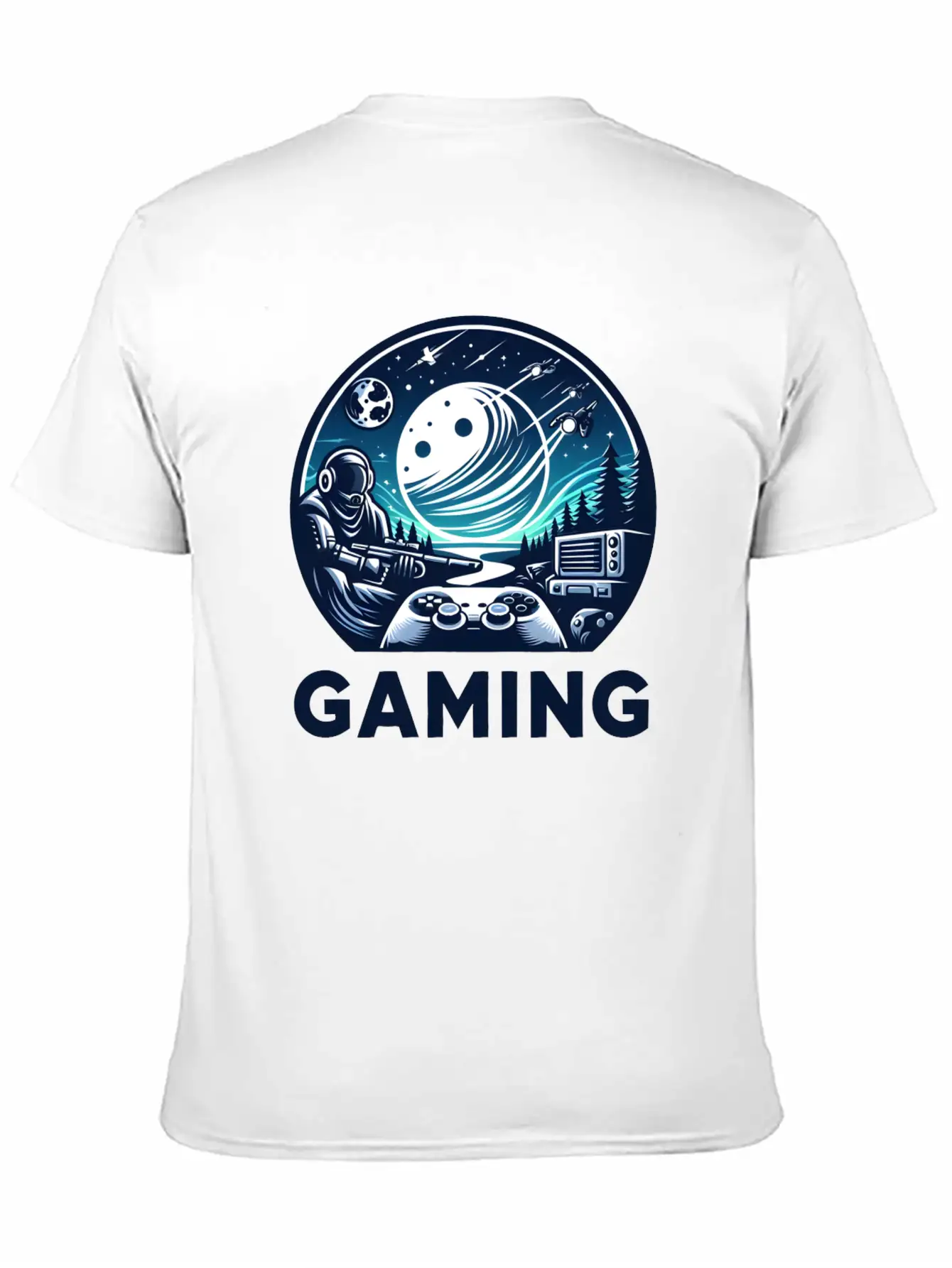Night Of Gaming Unisex Short Sleeve Soft Cotton T-Shirt – Casual Everyday Wear