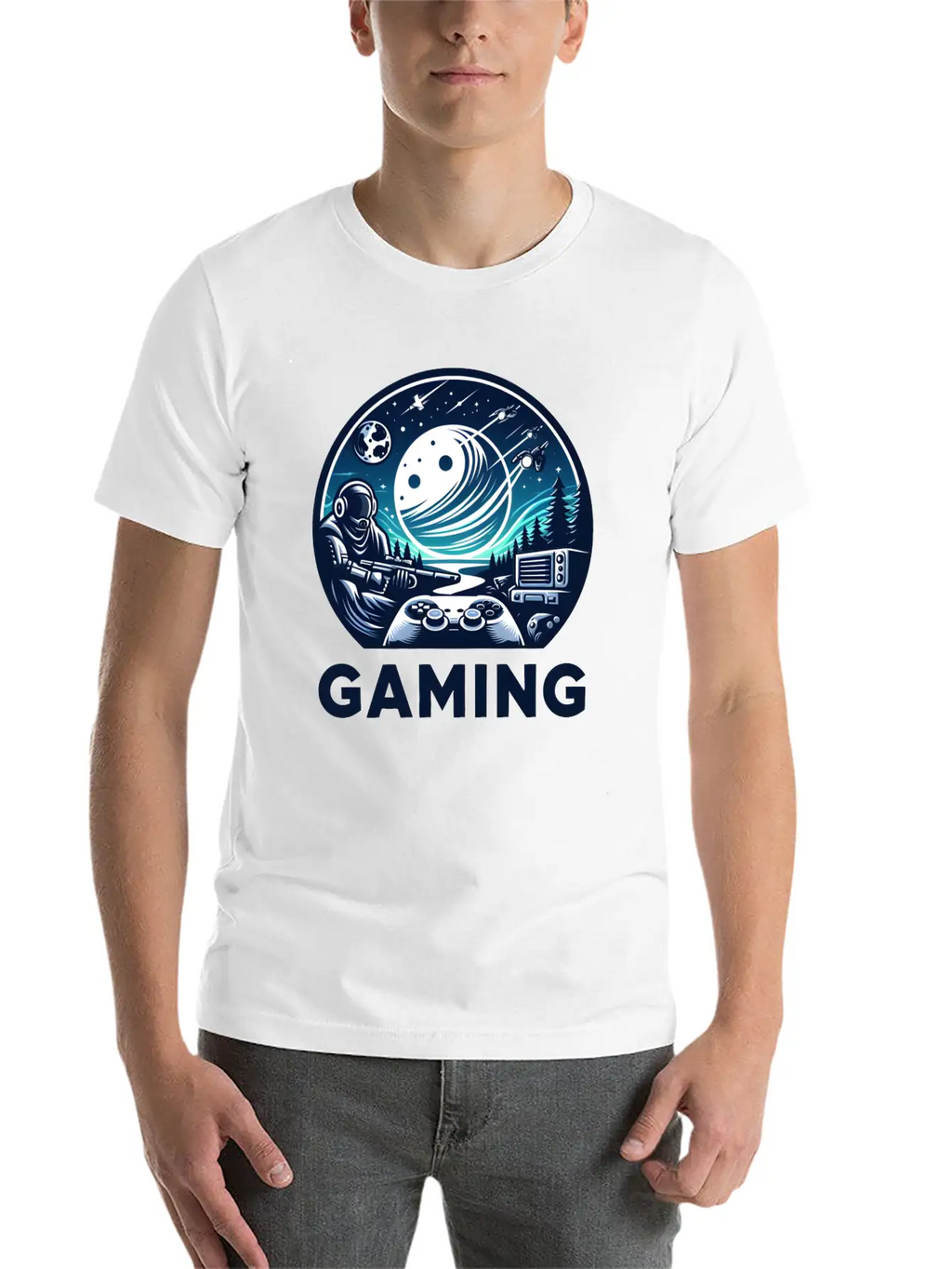 Night Of Gaming Unisex Short Sleeve Soft Cotton T-Shirt – Casual Everyday Wear