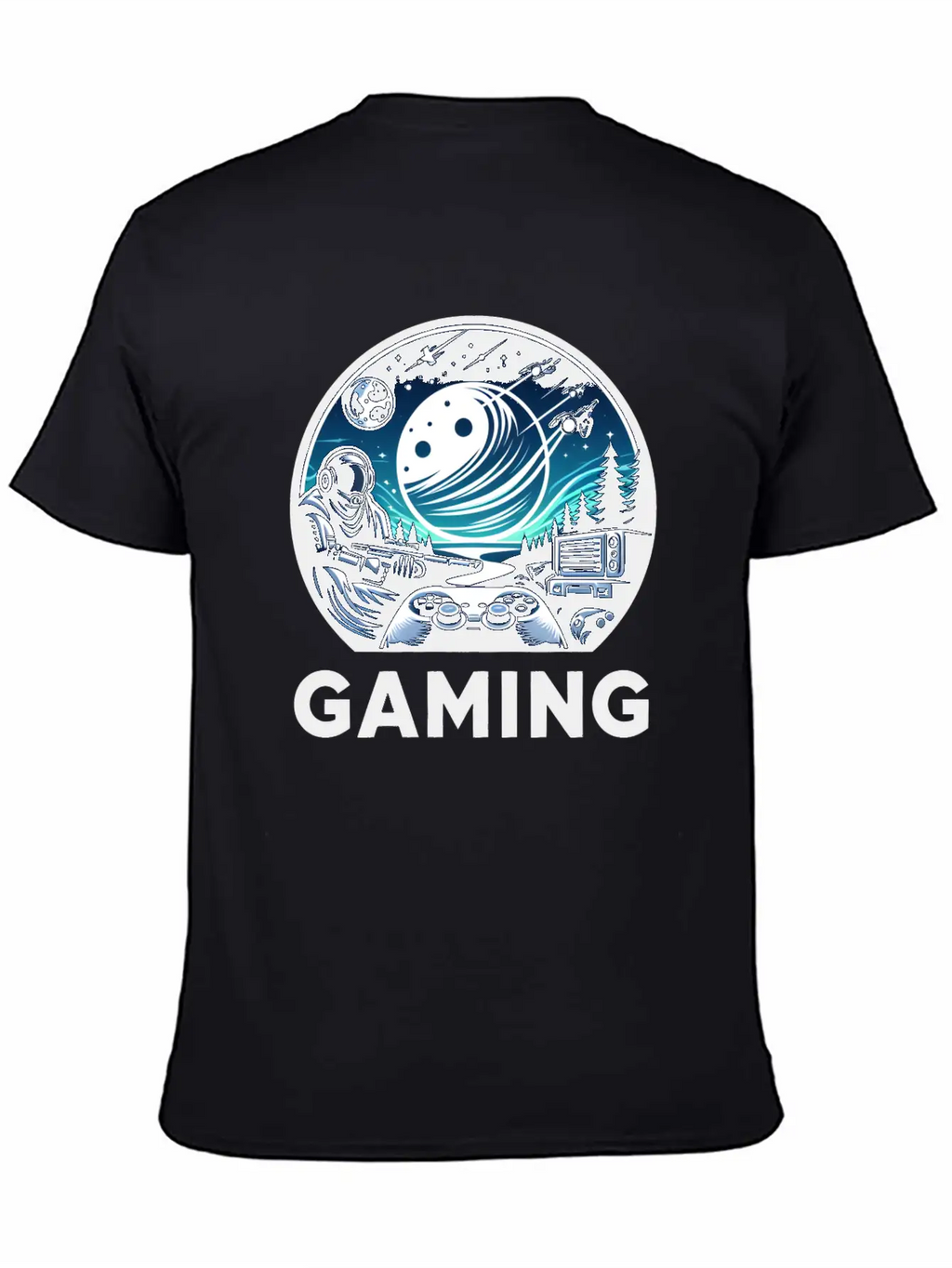 Night Of Gaming Unisex Short Sleeve Soft Cotton T-Shirt – Casual Everyday Wear