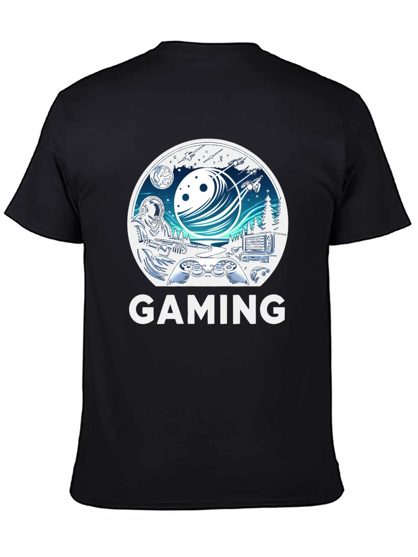 Night Of Gaming Unisex Short Sleeve Soft Cotton T-Shirt – Casual Everyday Wear