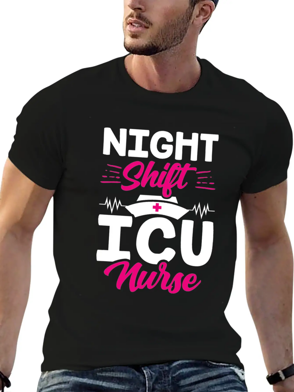 Night Shift Icu Nurse Nursing ICE Hospital Unisex Casual T-Shirt – Clean Design For Daily Comfort