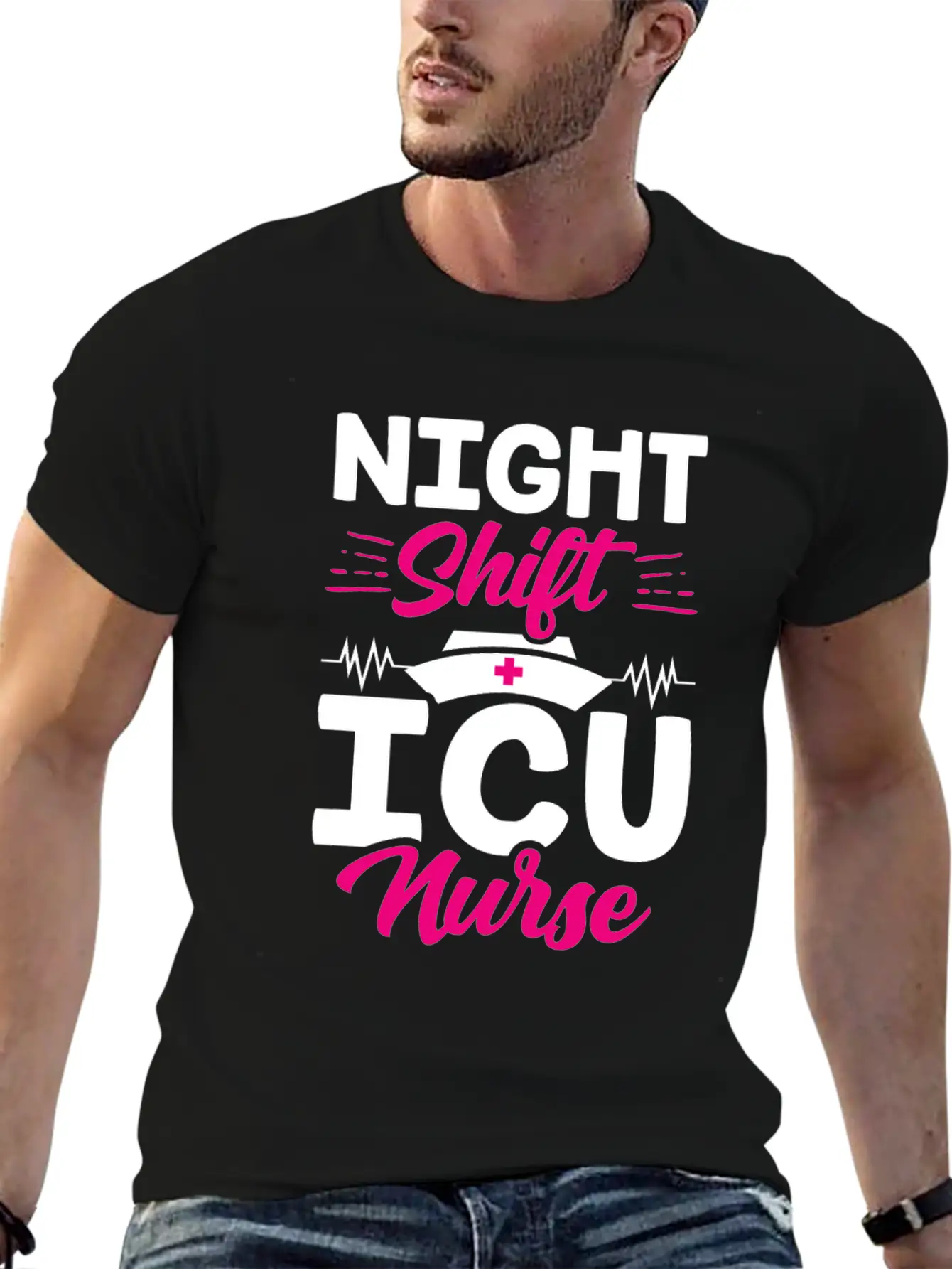 Night Shift Icu Nurse Nursing ICE Hospital Unisex Casual T-Shirt – Clean Design For Daily Comfort