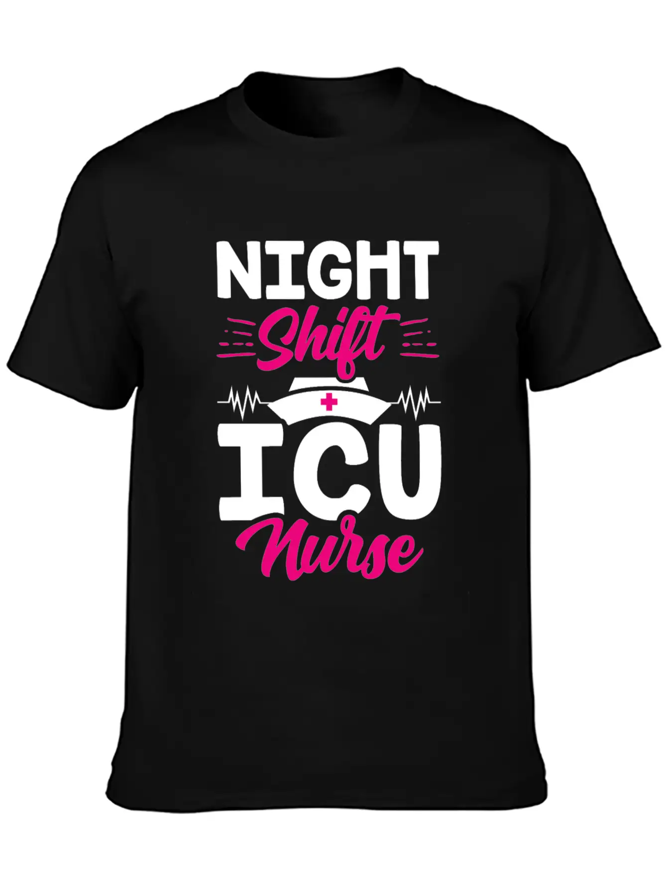Night Shift Icu Nurse Nursing ICE Hospital Unisex Casual T-Shirt – Clean Design For Daily Comfort