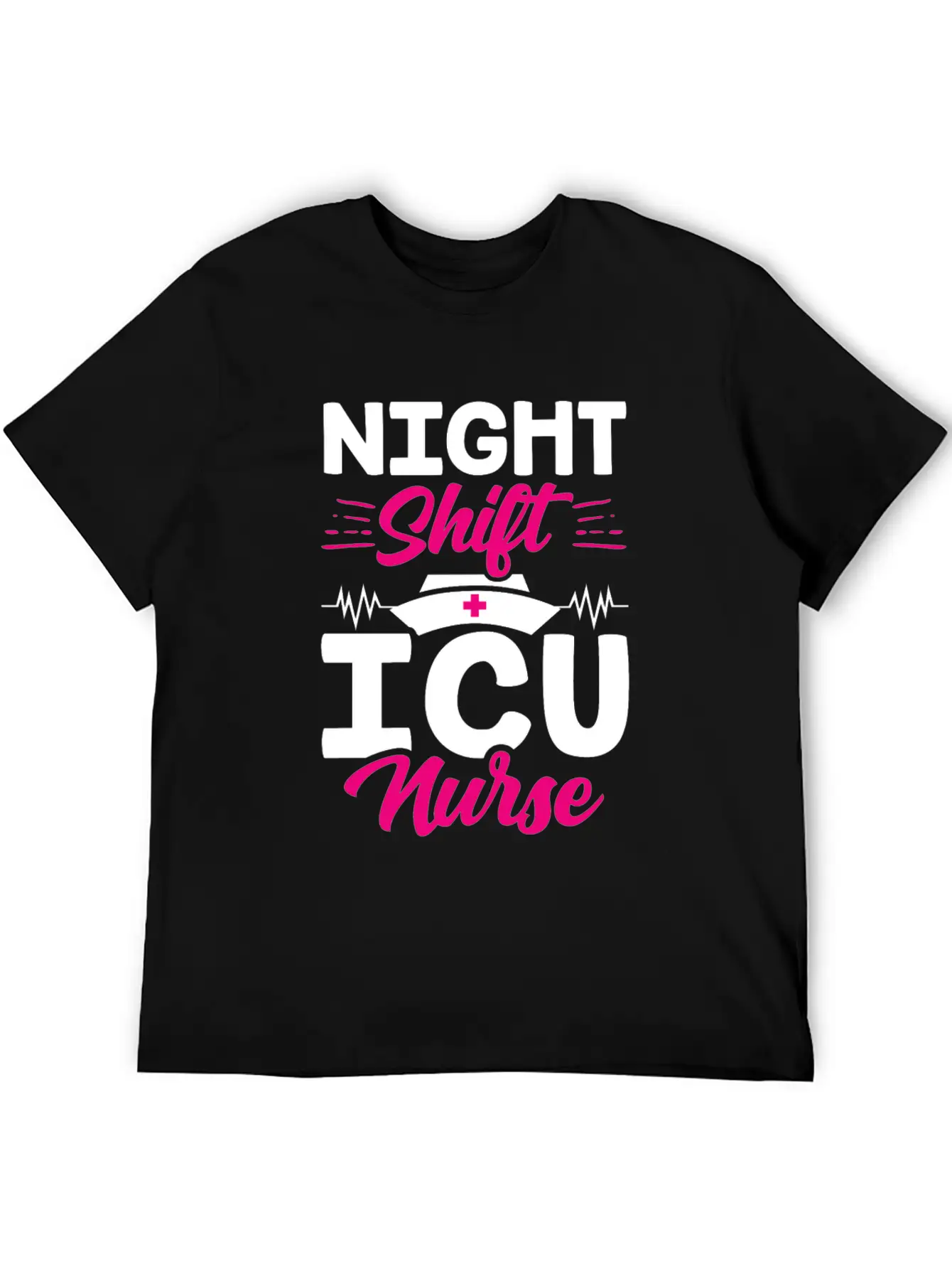 Night Shift Icu Nurse Nursing ICE Hospital Unisex Casual T-Shirt – Clean Design For Daily Comfort