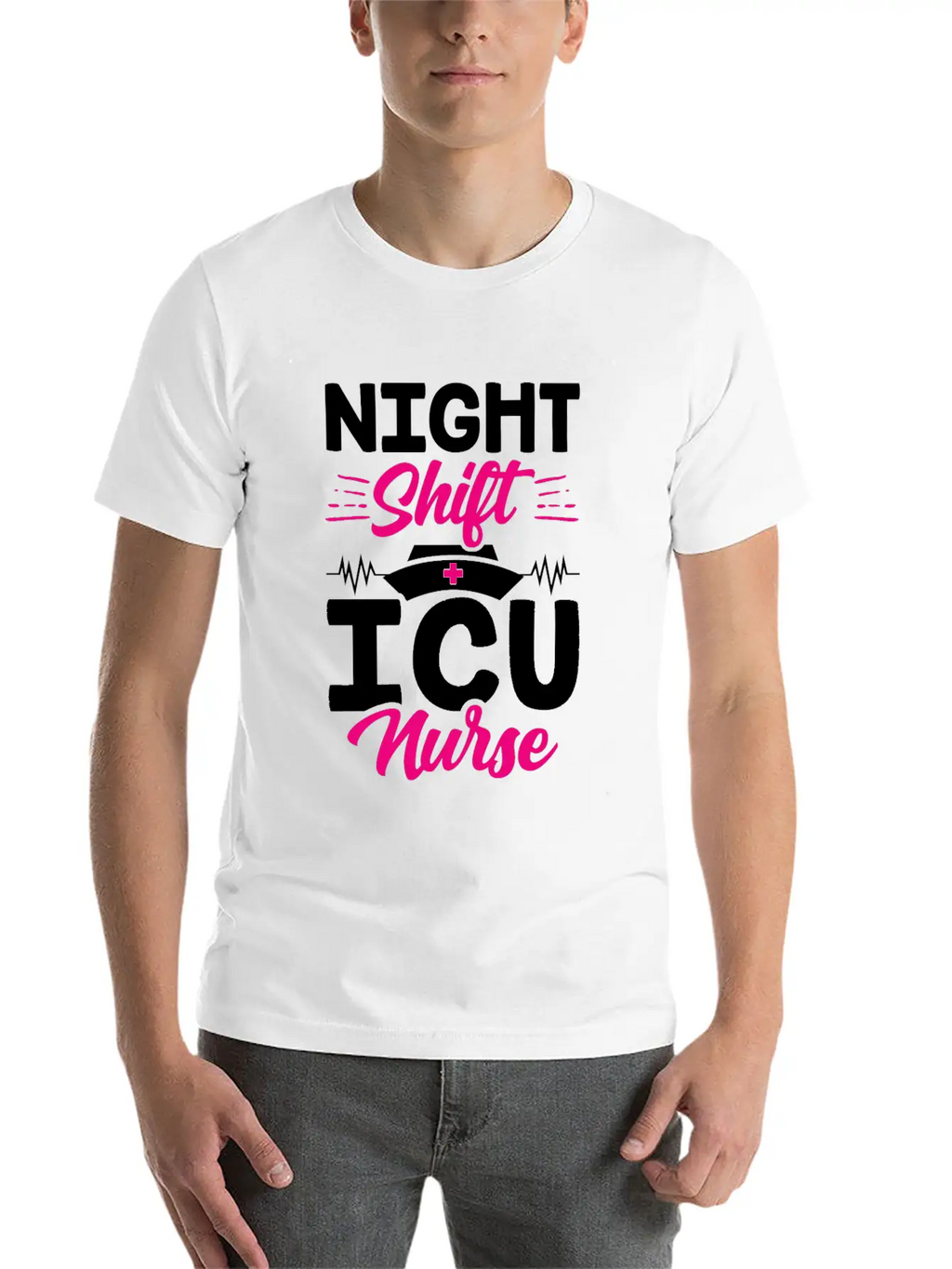 Night Shift Icu Nurse Nursing ICE Hospital Unisex Casual T-Shirt – Clean Design For Daily Comfort