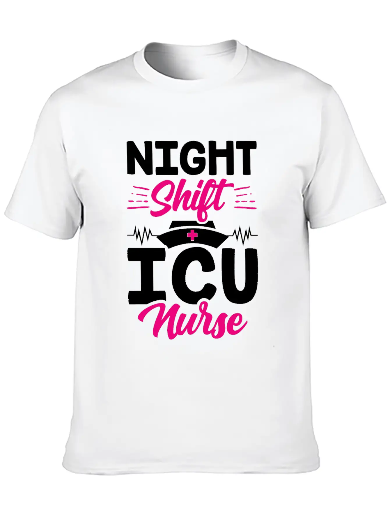 Night Shift Icu Nurse Nursing ICE Hospital Unisex Casual T-Shirt – Clean Design For Daily Comfort