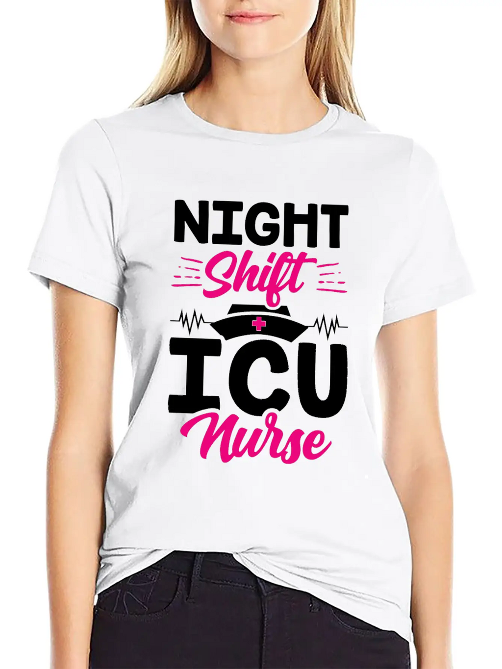 Night Shift Icu Nurse Nursing ICE Hospital Unisex Casual T-Shirt – Clean Design For Daily Comfort