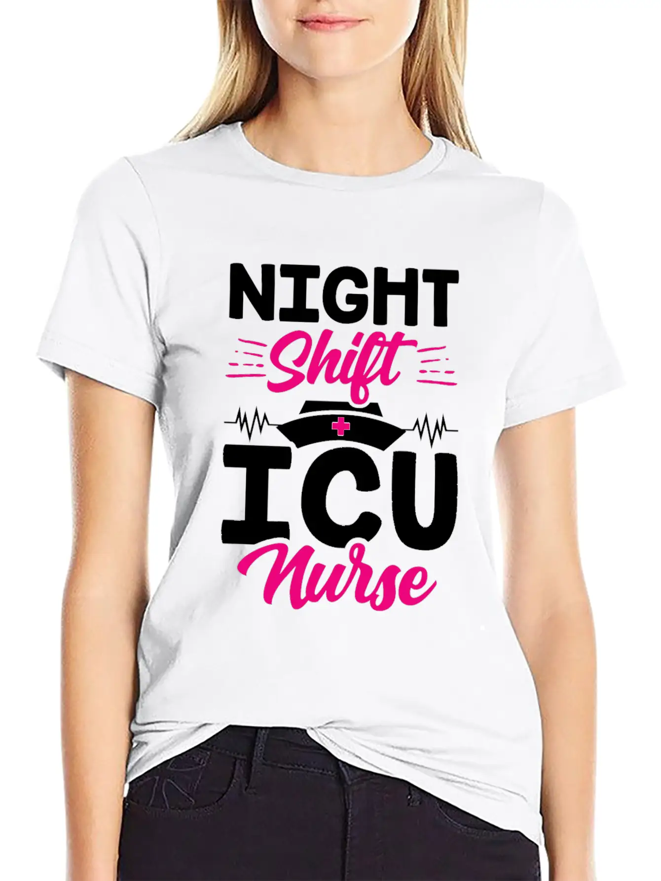 Night Shift Icu Nurse Nursing ICE Hospital Unisex Casual T-Shirt – Clean Design For Daily Comfort