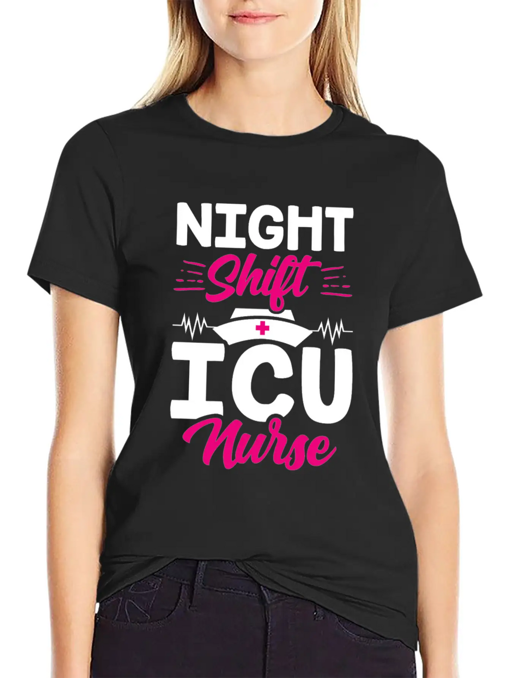 Night Shift Icu Nurse Nursing ICE Hospital Unisex Casual T-Shirt – Clean Design For Daily Comfort