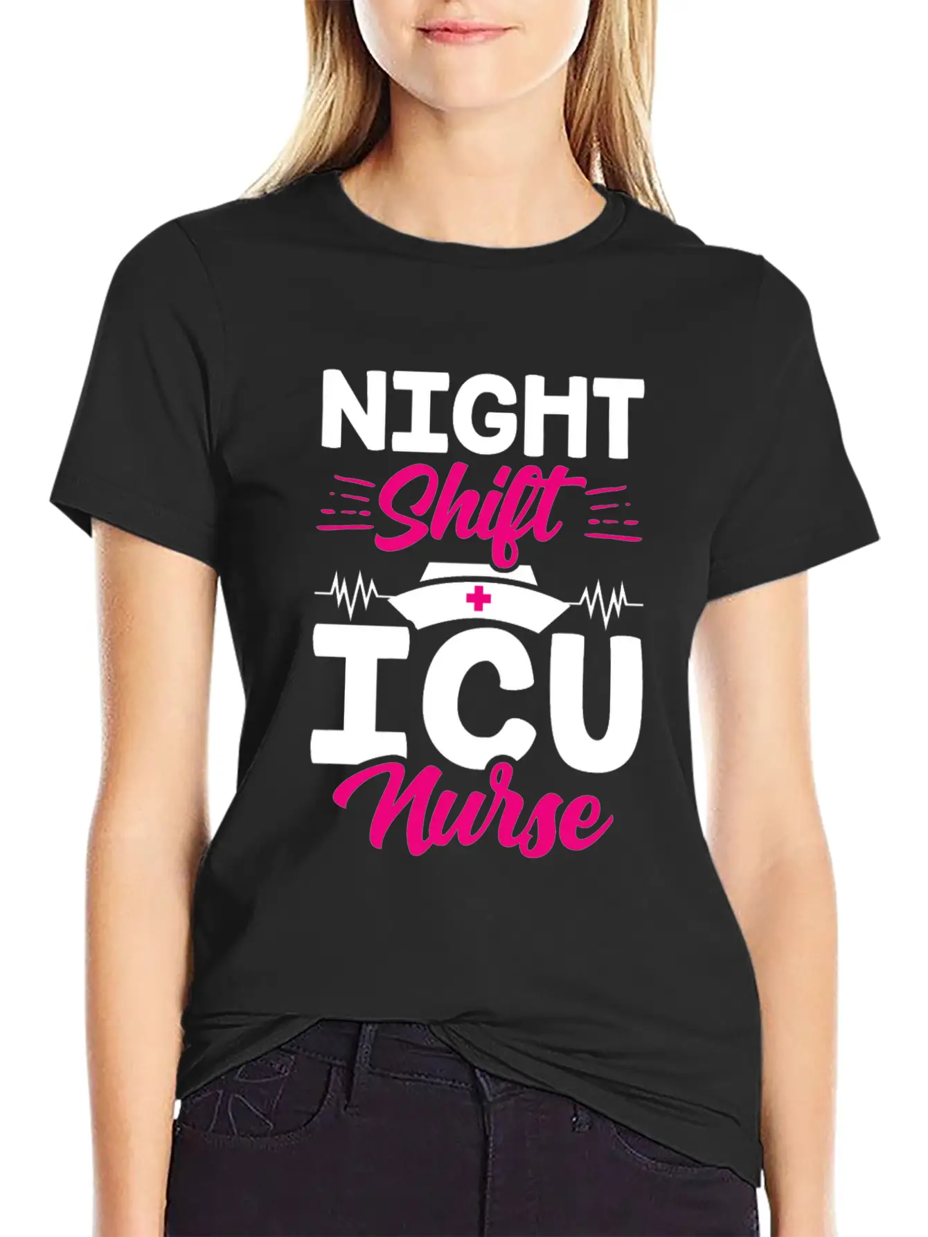 Night Shift Icu Nurse Nursing ICE Hospital Unisex Casual T-Shirt – Clean Design For Daily Comfort