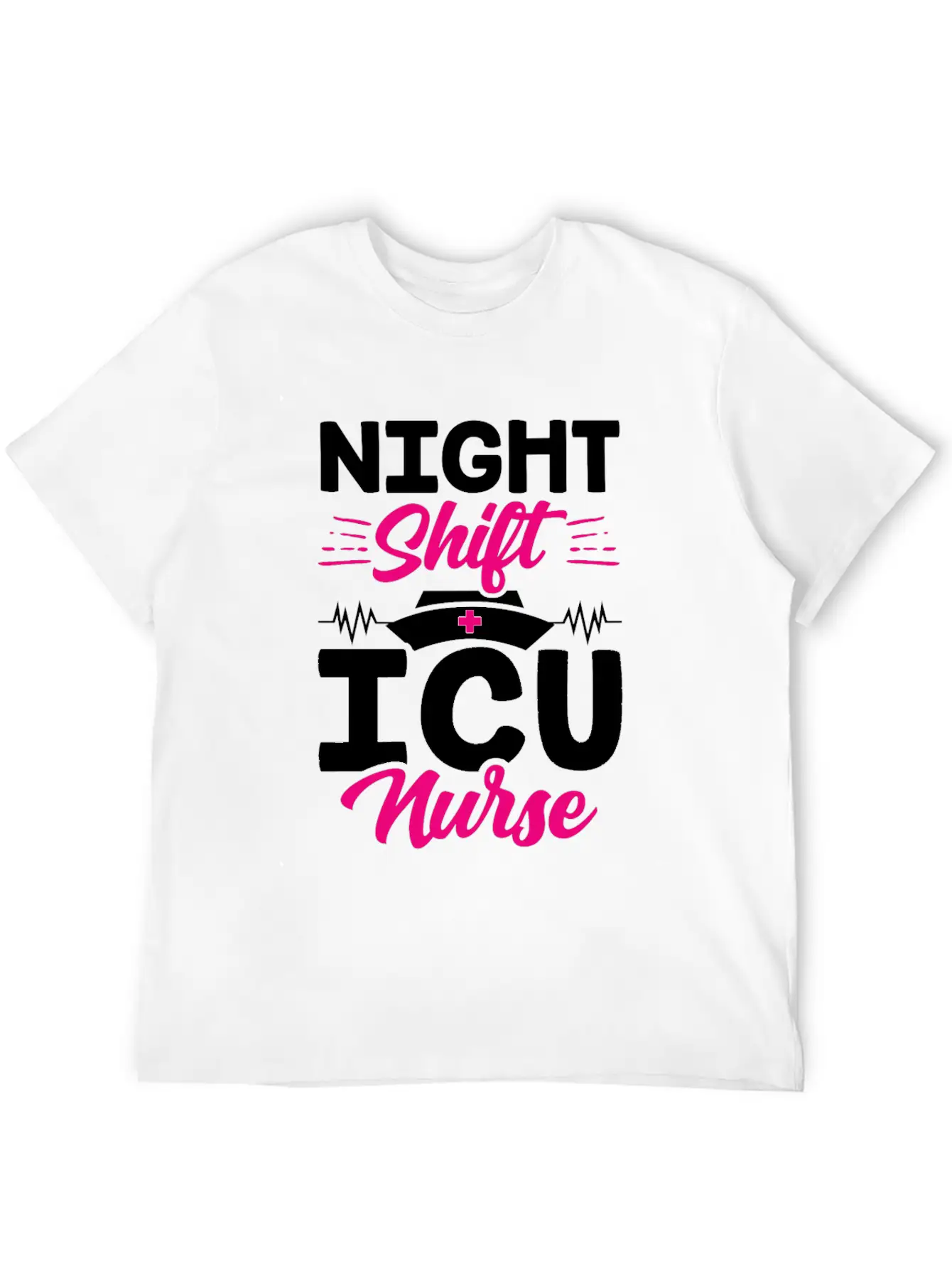 Night Shift Icu Nurse Nursing ICE Hospital Unisex Casual T-Shirt – Clean Design For Daily Comfort